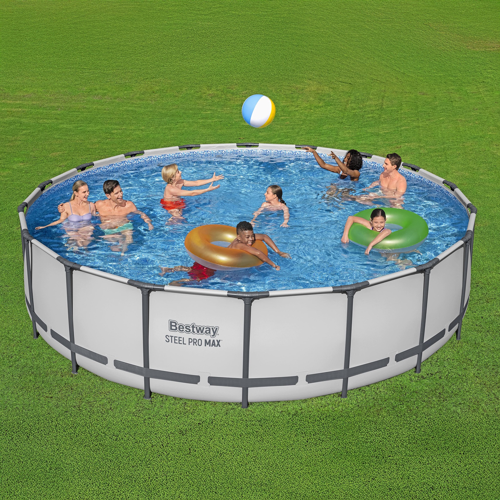 Piscina autoportante tubular Steel Pro Max 488 x 122 cm 19480 l BESTWAY