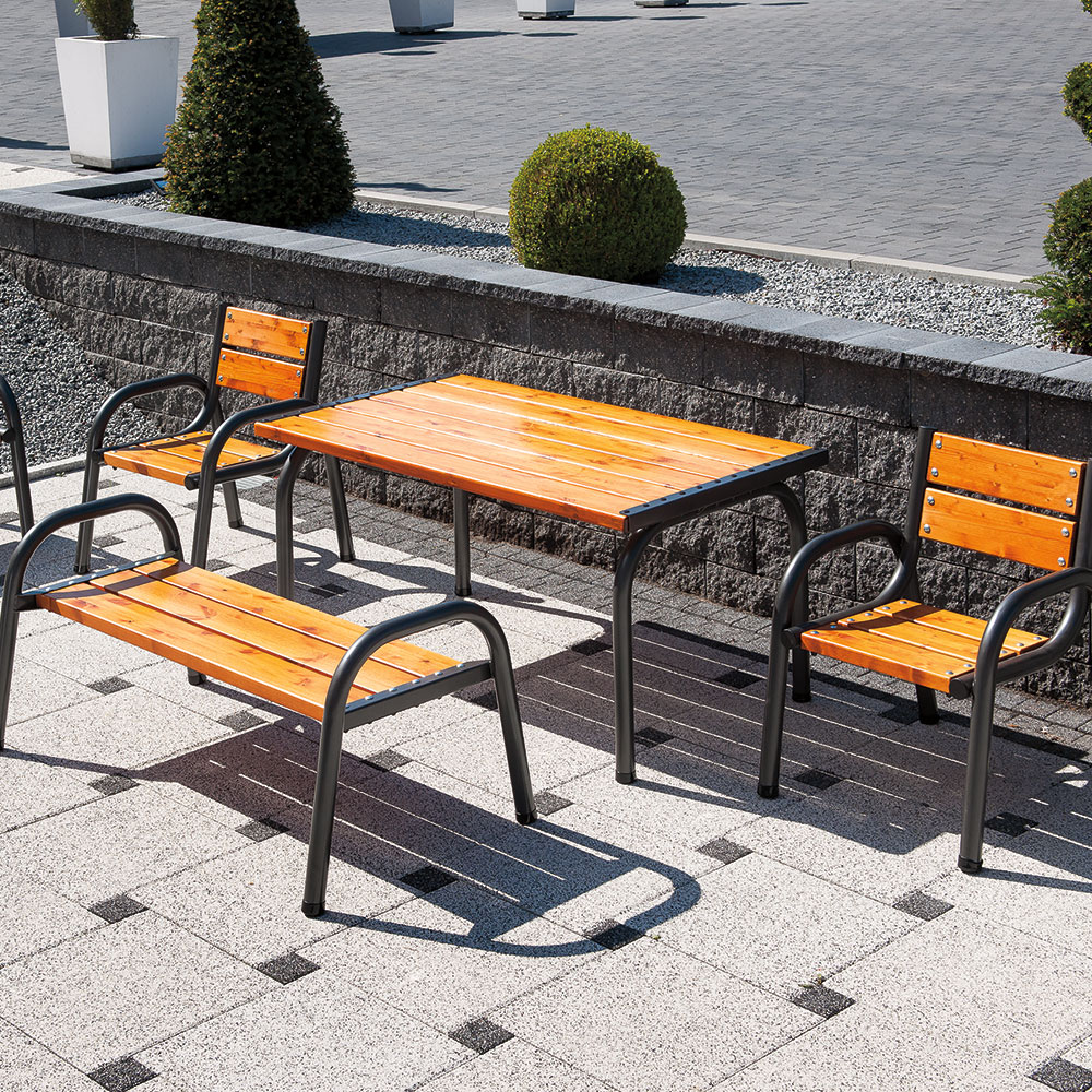 Dřevěná zahradní židle Park Lux 65 x 74 x 86 cm PATIO