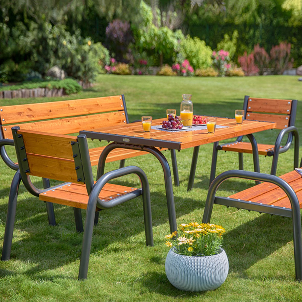 Dřevěná zahradní židle Park Lux 65 x 74 x 86 cm PATIO