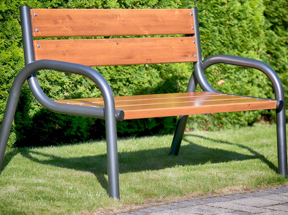 Panchina con schienale Park 170 x 74 x 86 cm PATIO