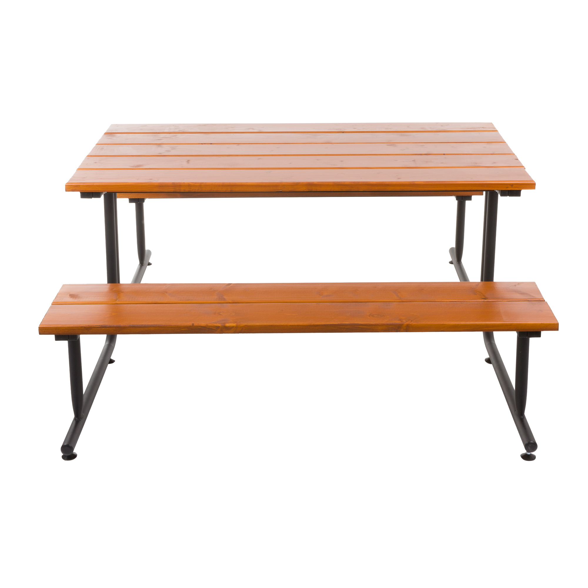 Piknikový dřevěný stůl s lavičkami 172 x 150 x 73 cm PATIO