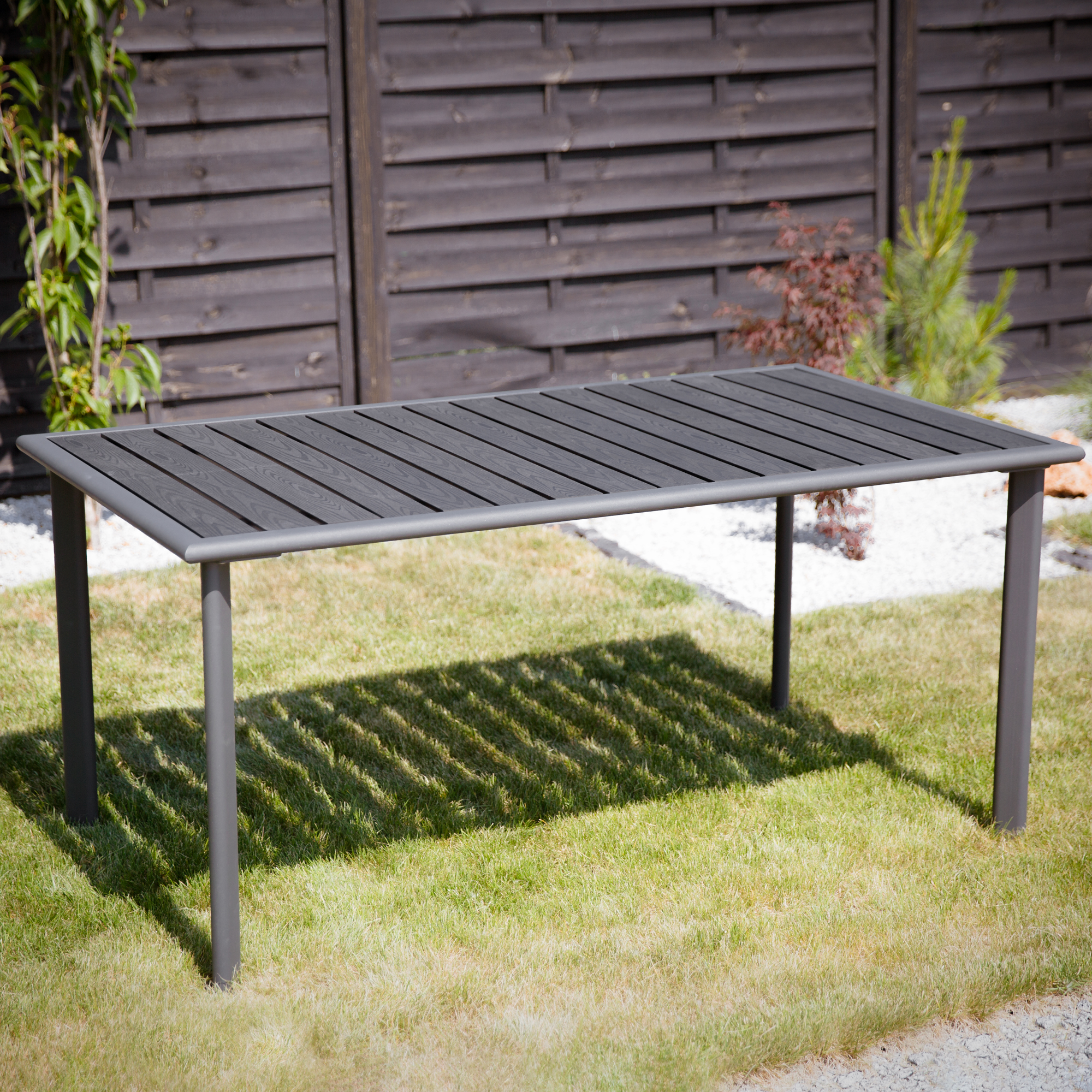 Tavolo da giardino 160 x 90 cm Solar antracite PATIO