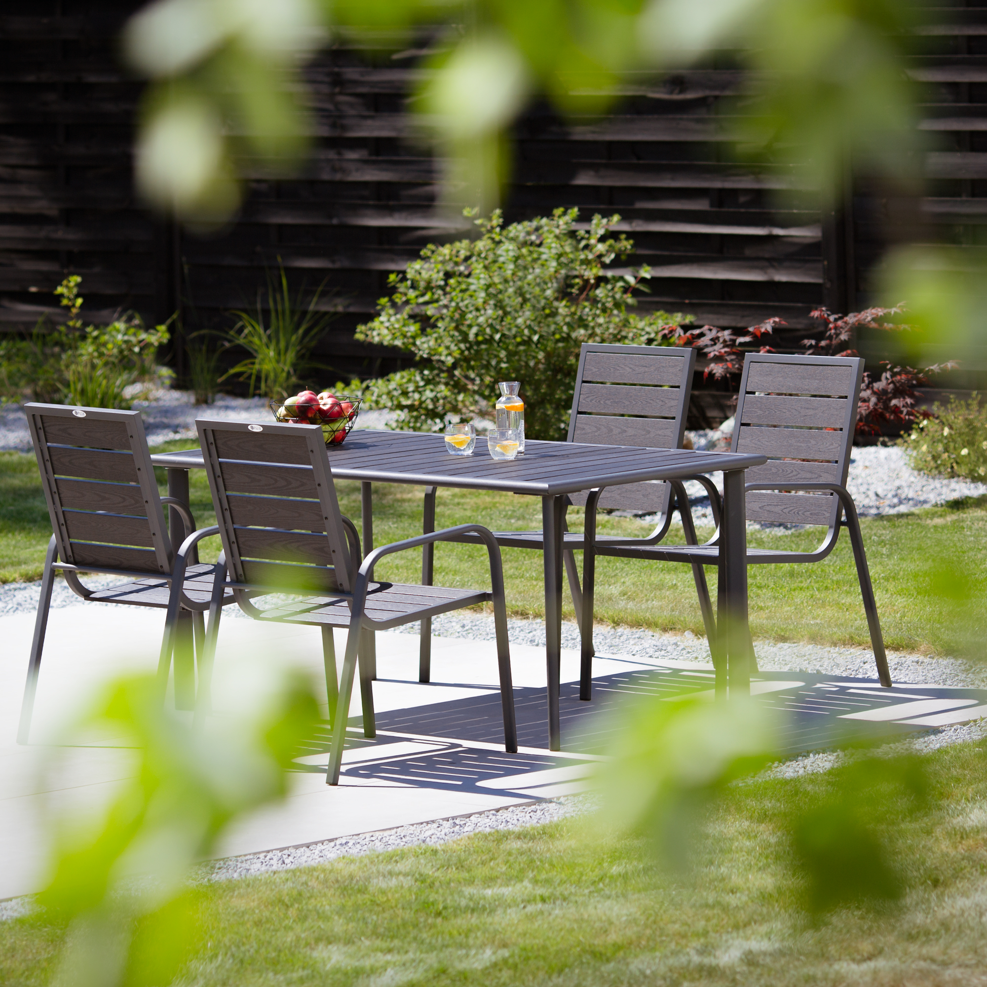 Krzesło ogrodowe Solar antracytowe PATIO II GAT
