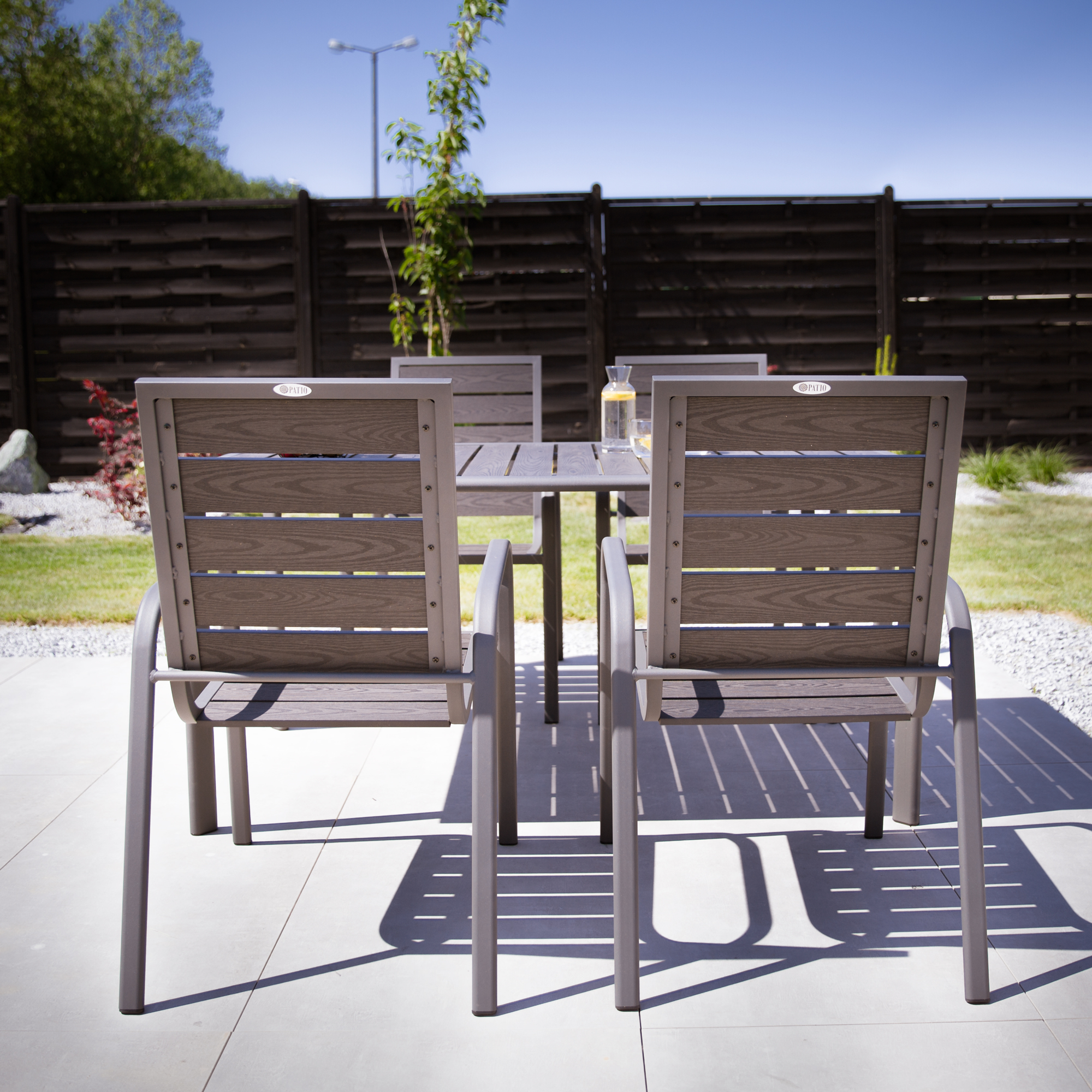 Trädgårdsstol Solar antracit PATIO  