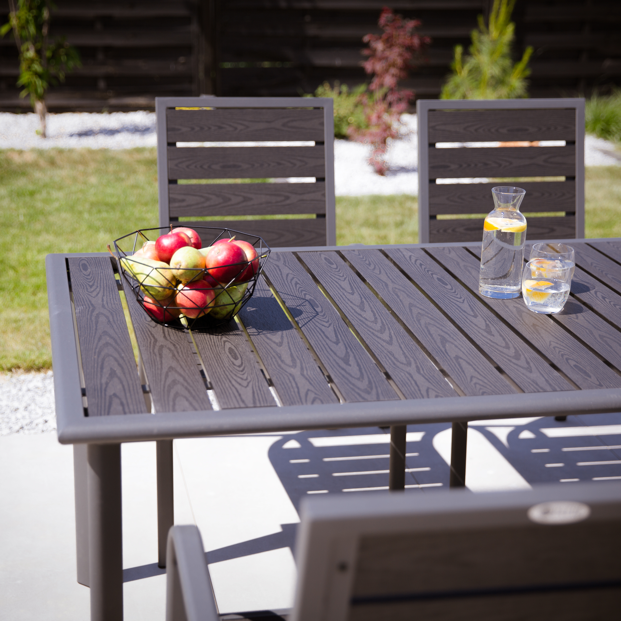Tavolo da giardino 160 x 90 cm Solar antracite PATIO