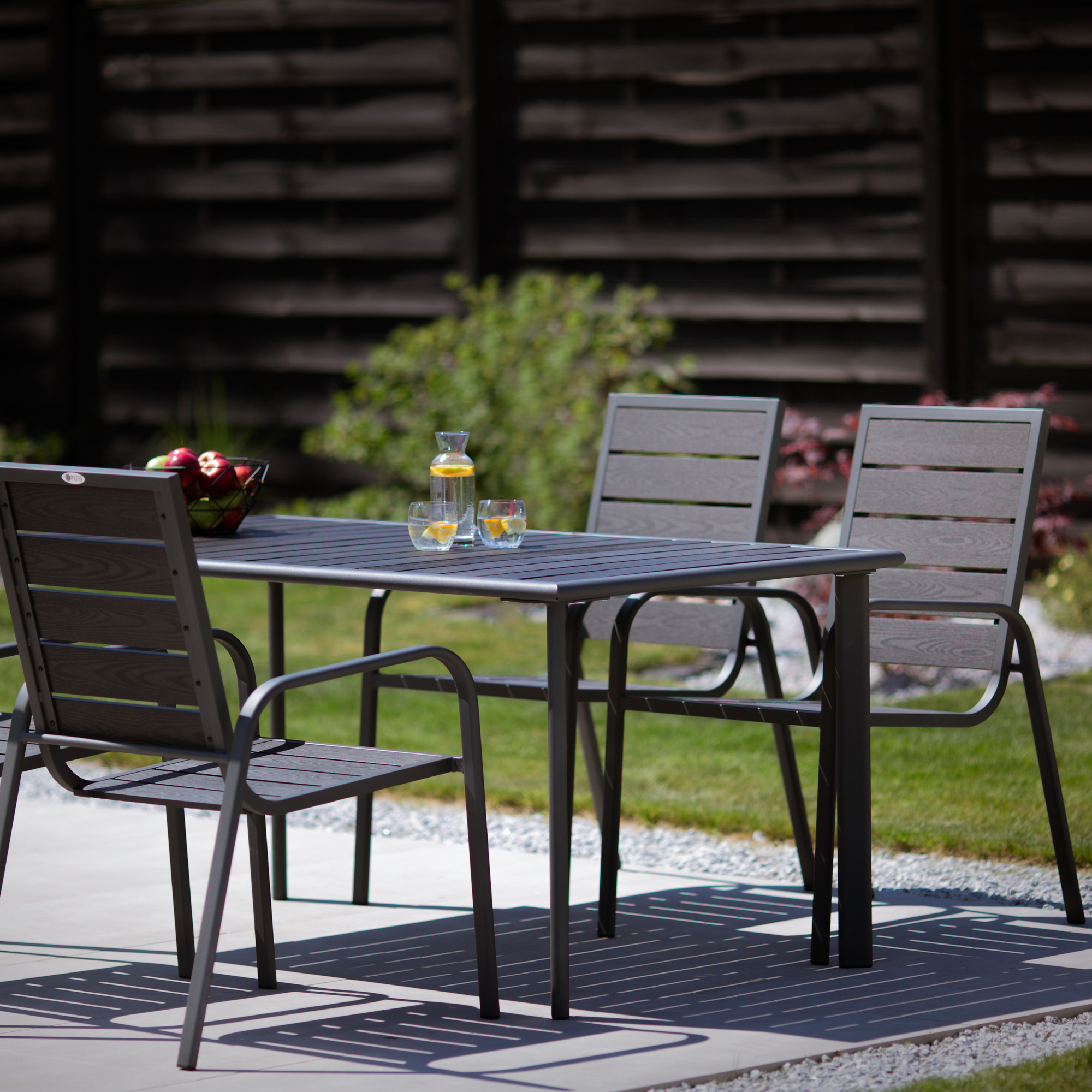 Krzesło ogrodowe Solar antracytowe PATIO II GAT