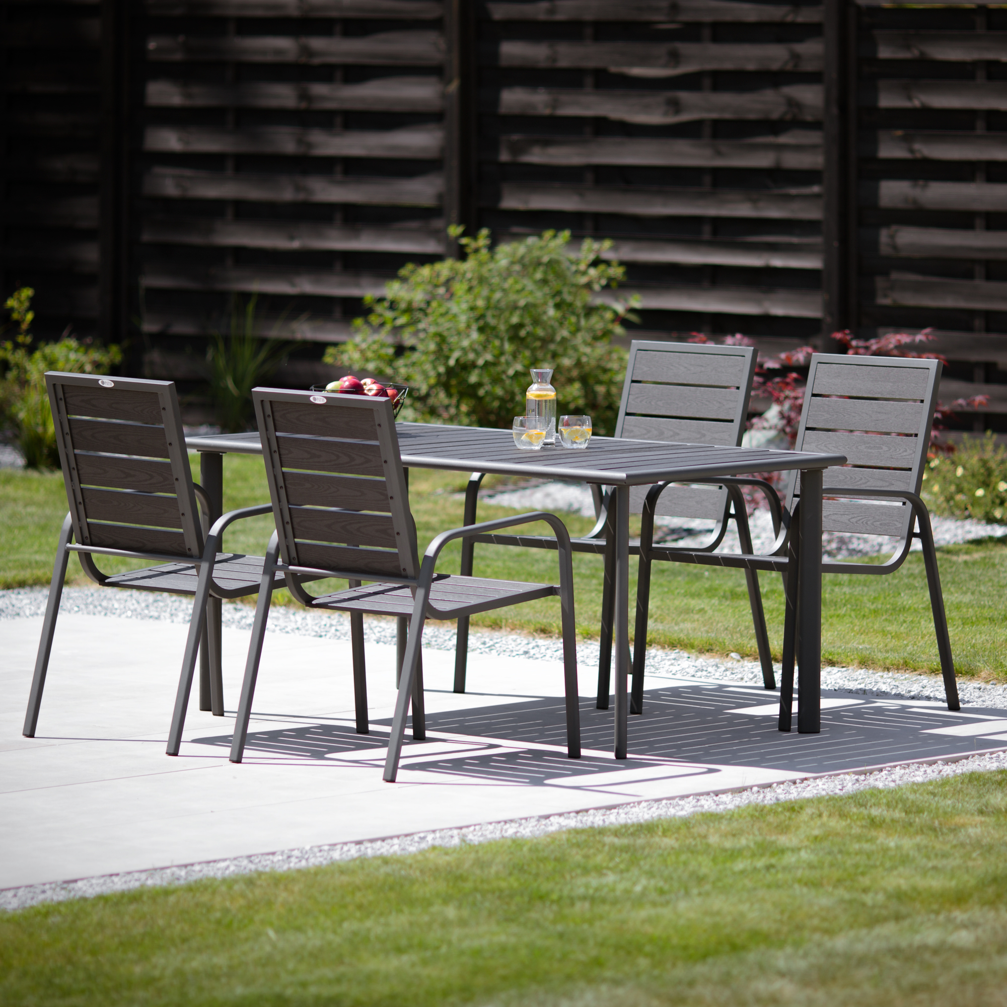 Krzesło ogrodowe Solar antracytowe PATIO II GAT