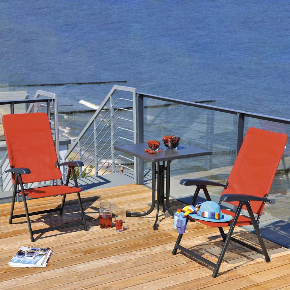 Tisch Dine & Relax 70x70 cm punti / anthrazit PATIO