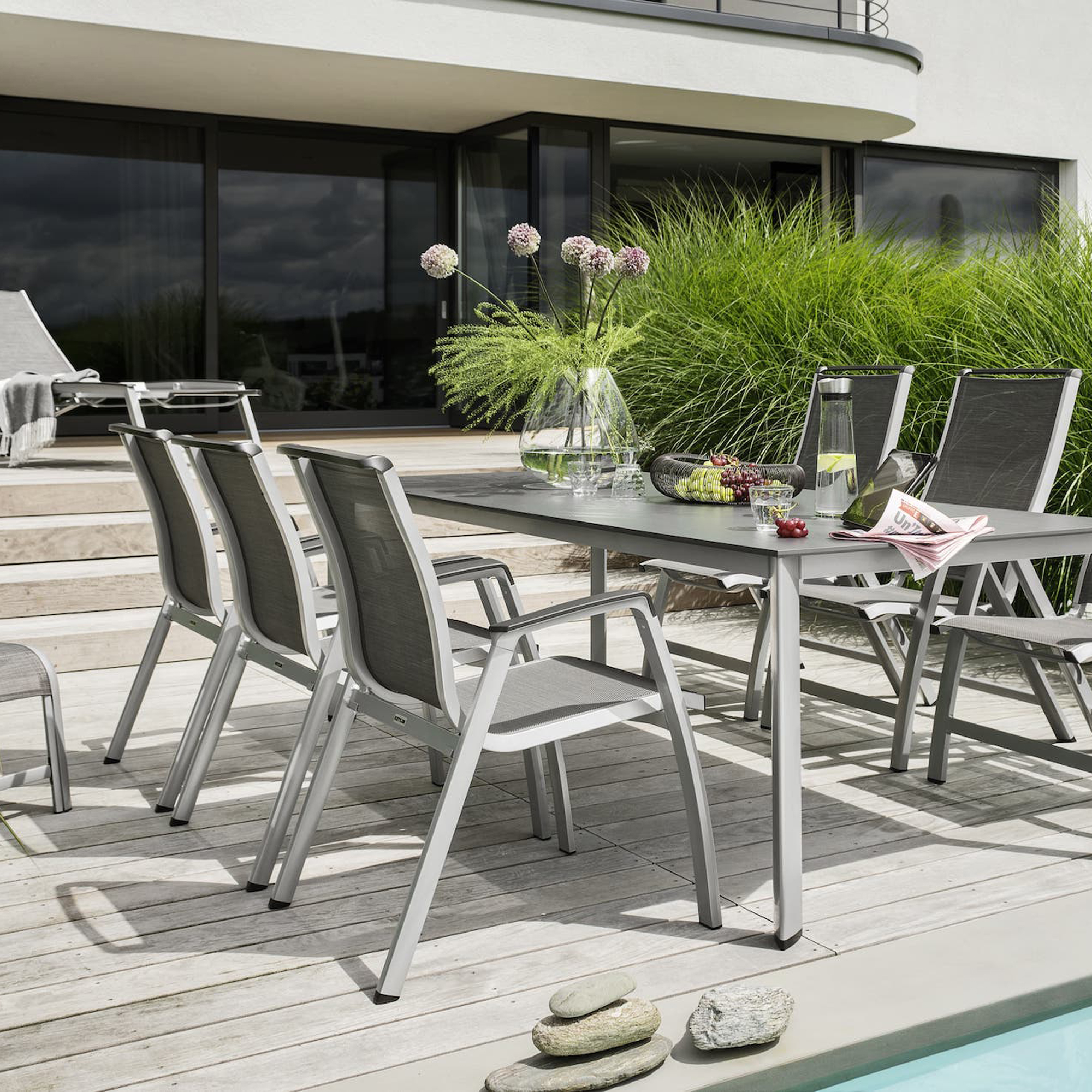 Krzesło ogrodowe Forma II srebrny KETTLER II GAT