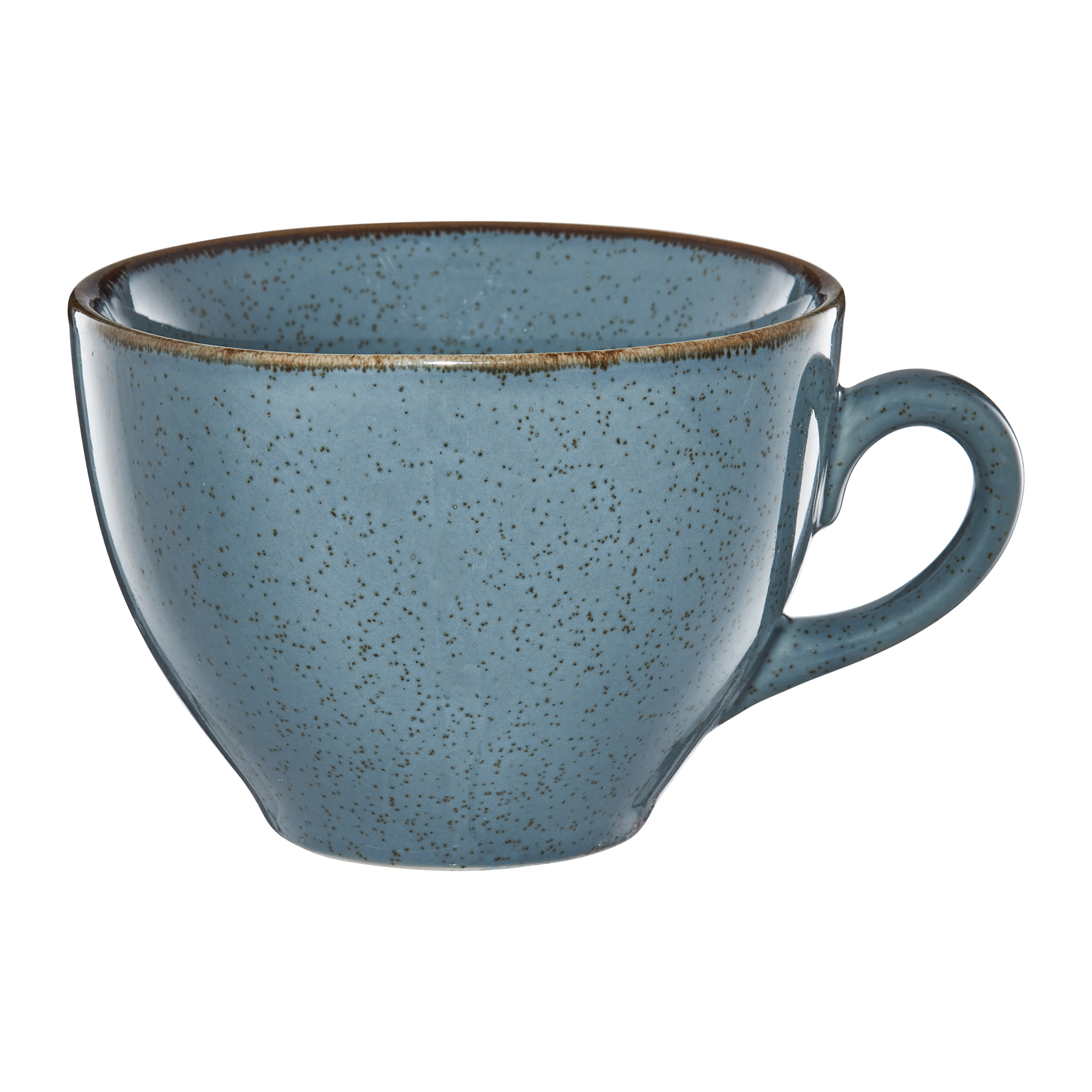 Modro-béžový porcelánová obedová a kávová súprava Craft pre 6 osôb 42-dielna AMBITION