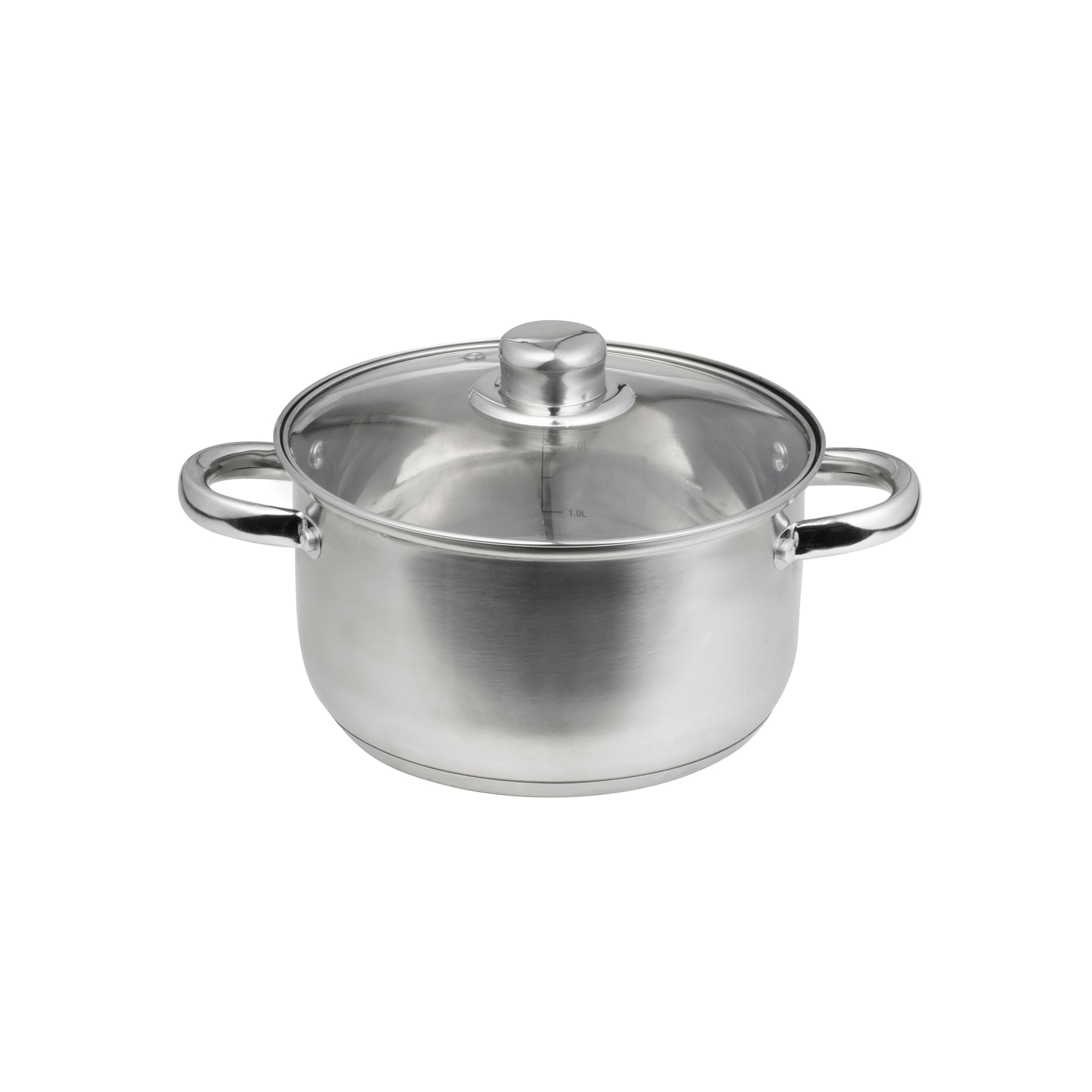 Kochtopf 16 cm mit Deckel aus Edelstahl Santo DOMOTTI