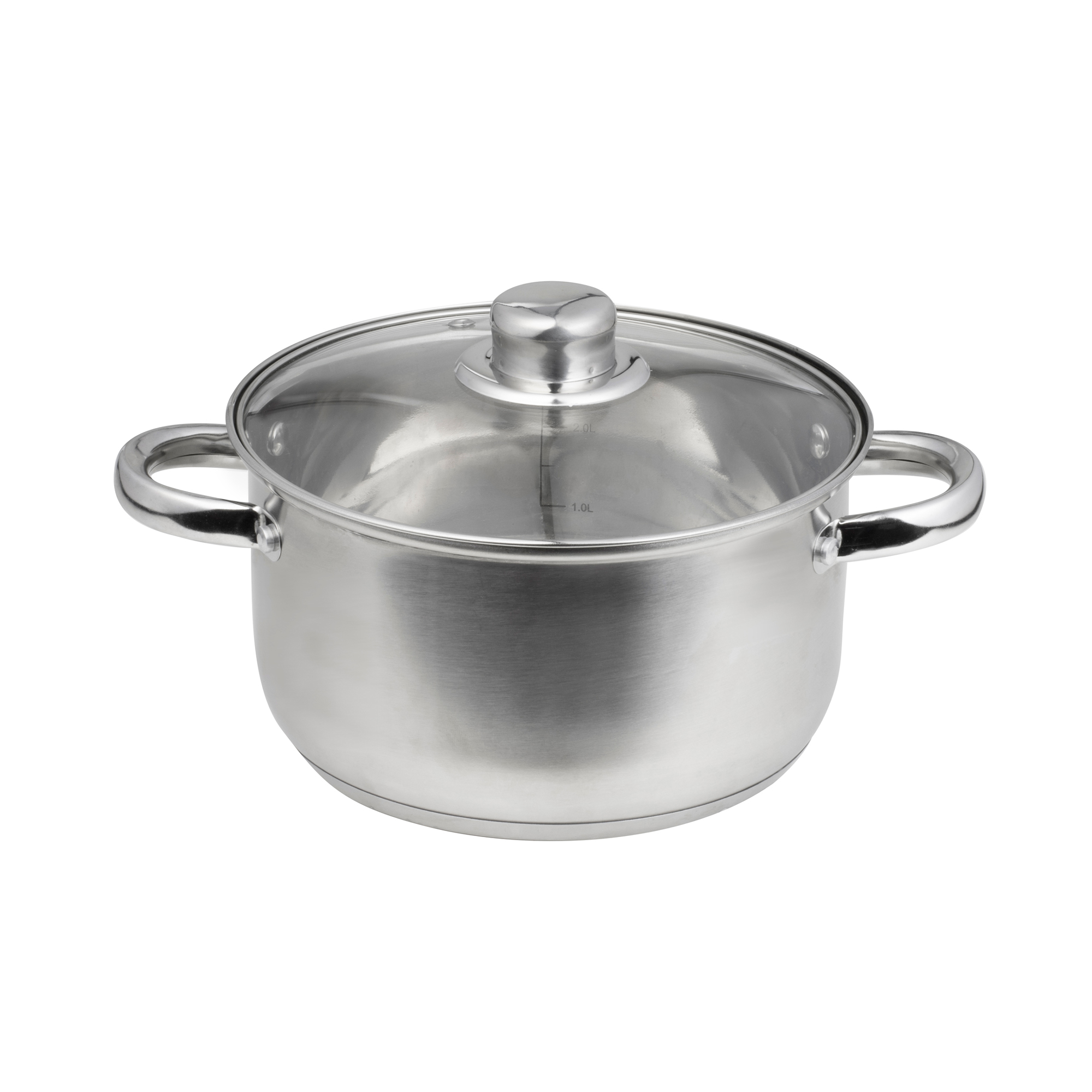 Kochtopf 20 cm mit Deckel aus Edelstahl Santo DOMOTTI