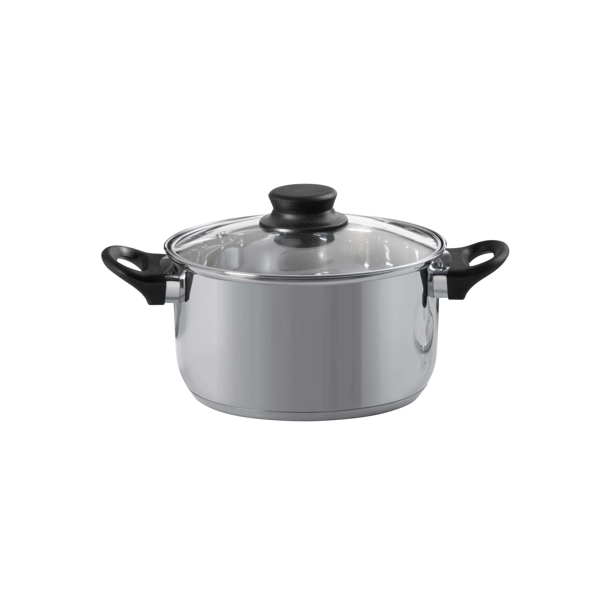 Kochtopf aus Edelstahl 18 cm mit Deckel Lima DOMOTTI