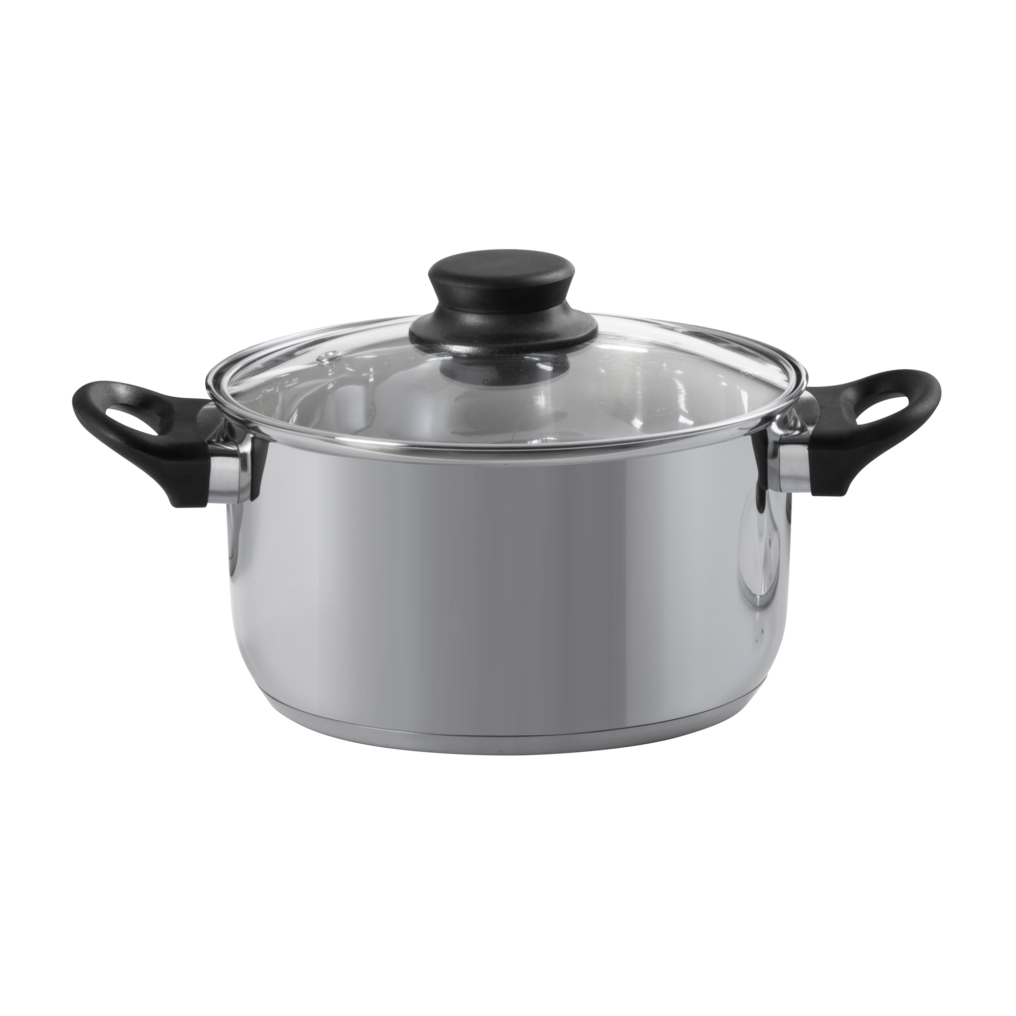 Kochtopf aus Edelstahl 24 cm mit Deckel Lima DOMOTTI