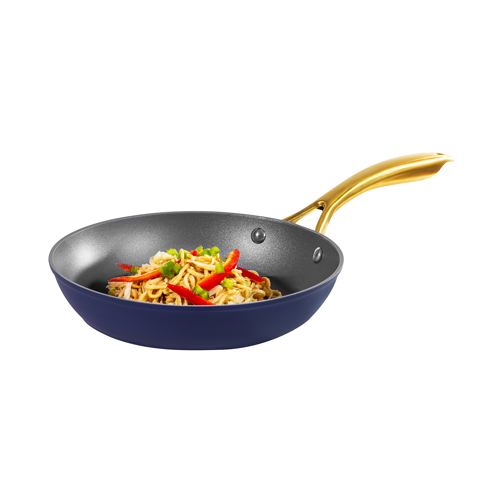 Bratpfanne mit Qualum Basic Glam 24 cm Dunkelblau AMBITION