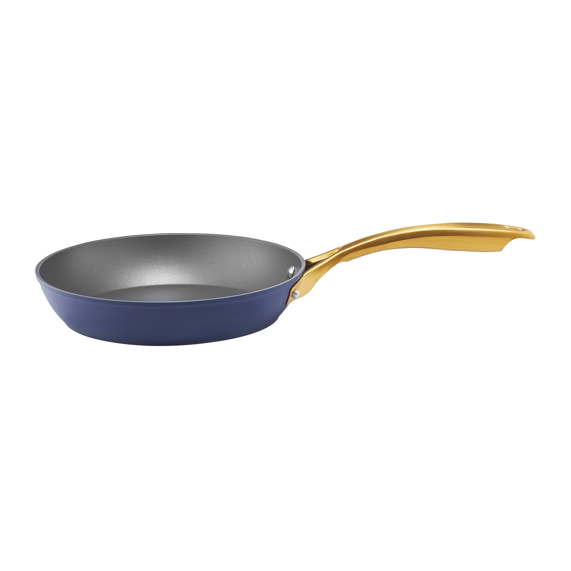 Tmavě modrá hliníková pánev Glam s povlakem Qualum Basic 28 cm AMBITION