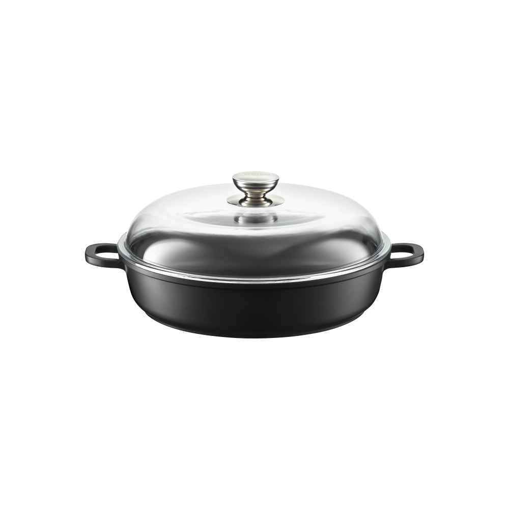 Hochrandpfanne mit Deckel 28 cm Magnat tief AMBITION