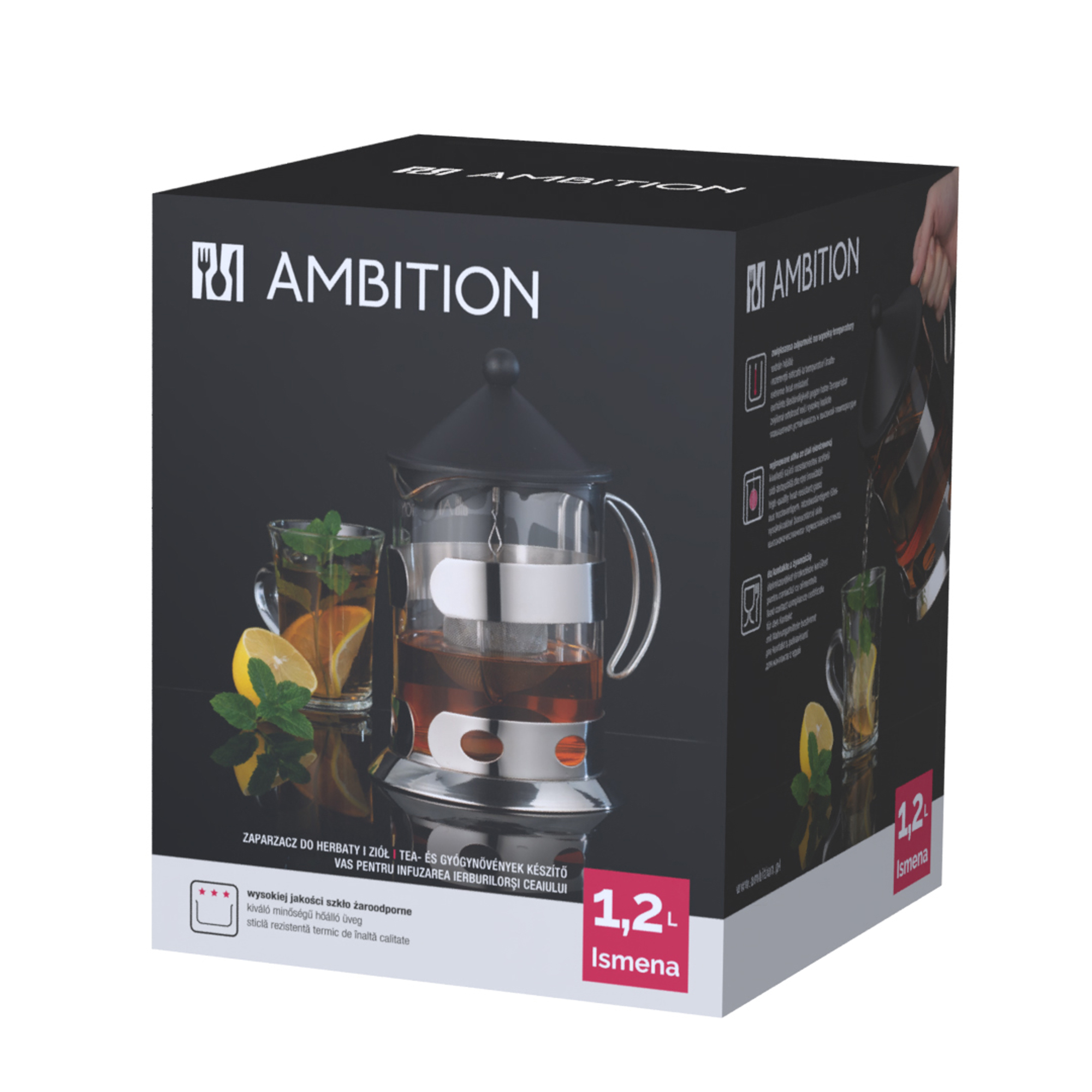 Kanvica na prípravu čaju Ismena 1,2 l AMBITION