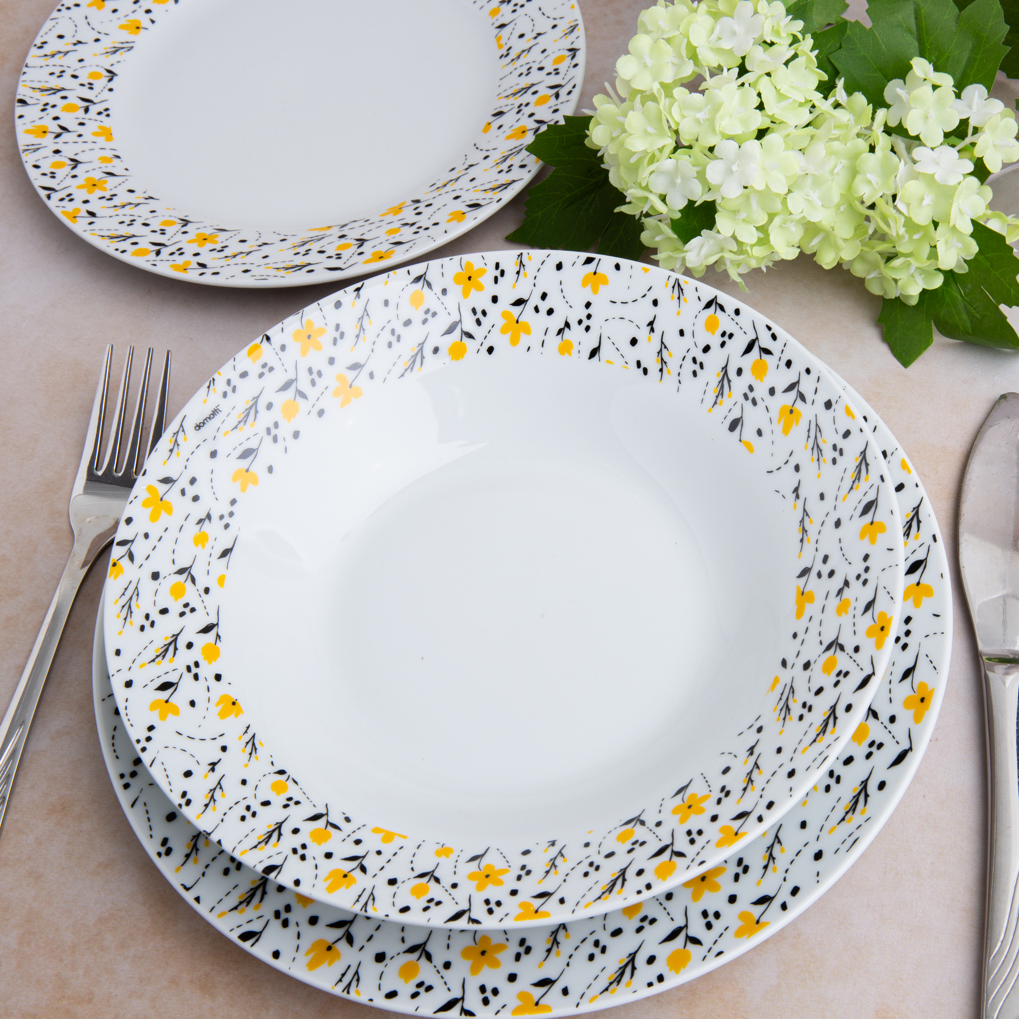 Talerz obiadowy Amarillo 23 cm DOMOTTI