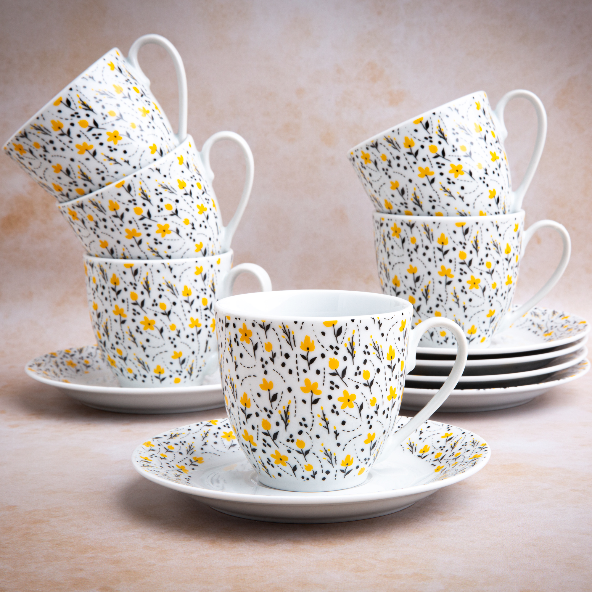 Kaffeeservice für 6 Personen  Amarillo 12 Tlg.  DOMOTTI
