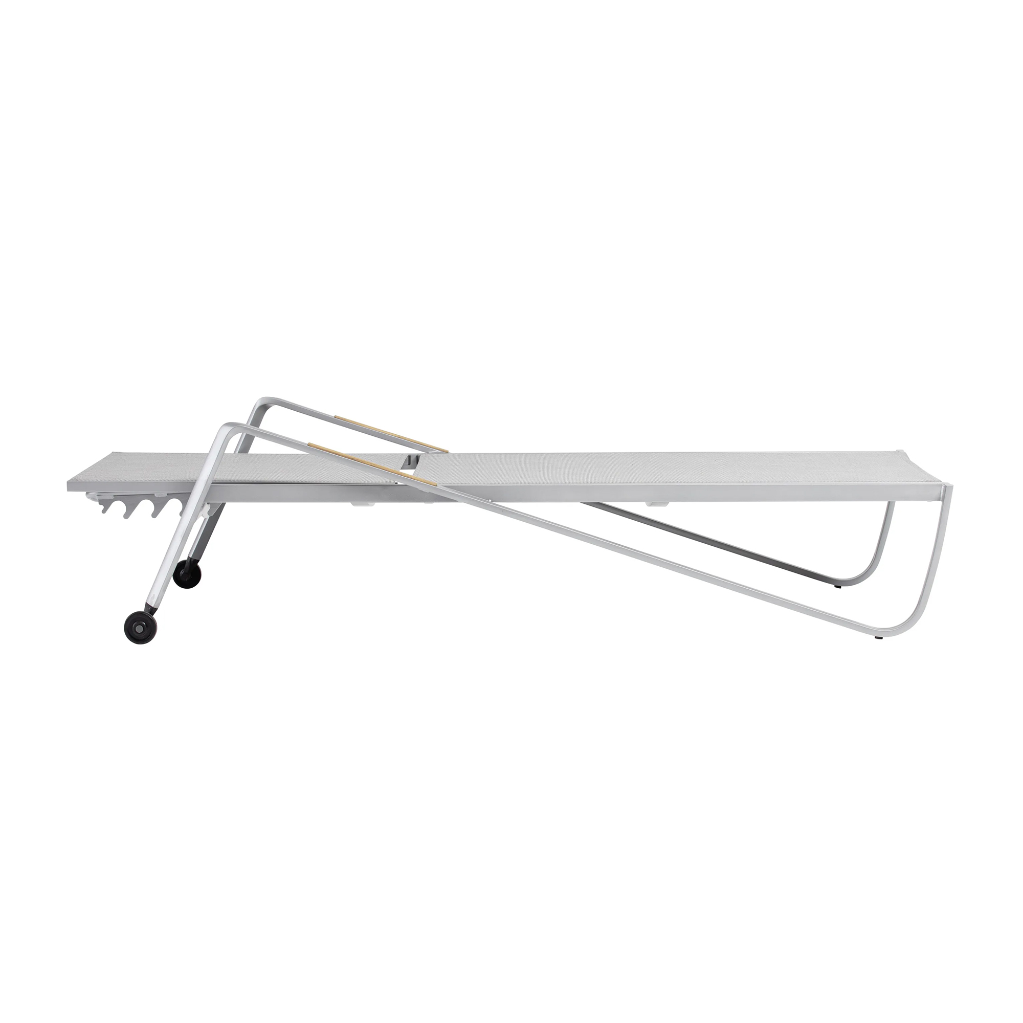 Polohovacie záhradné lehátko Diamond Silver KETTLER 0103914-0500