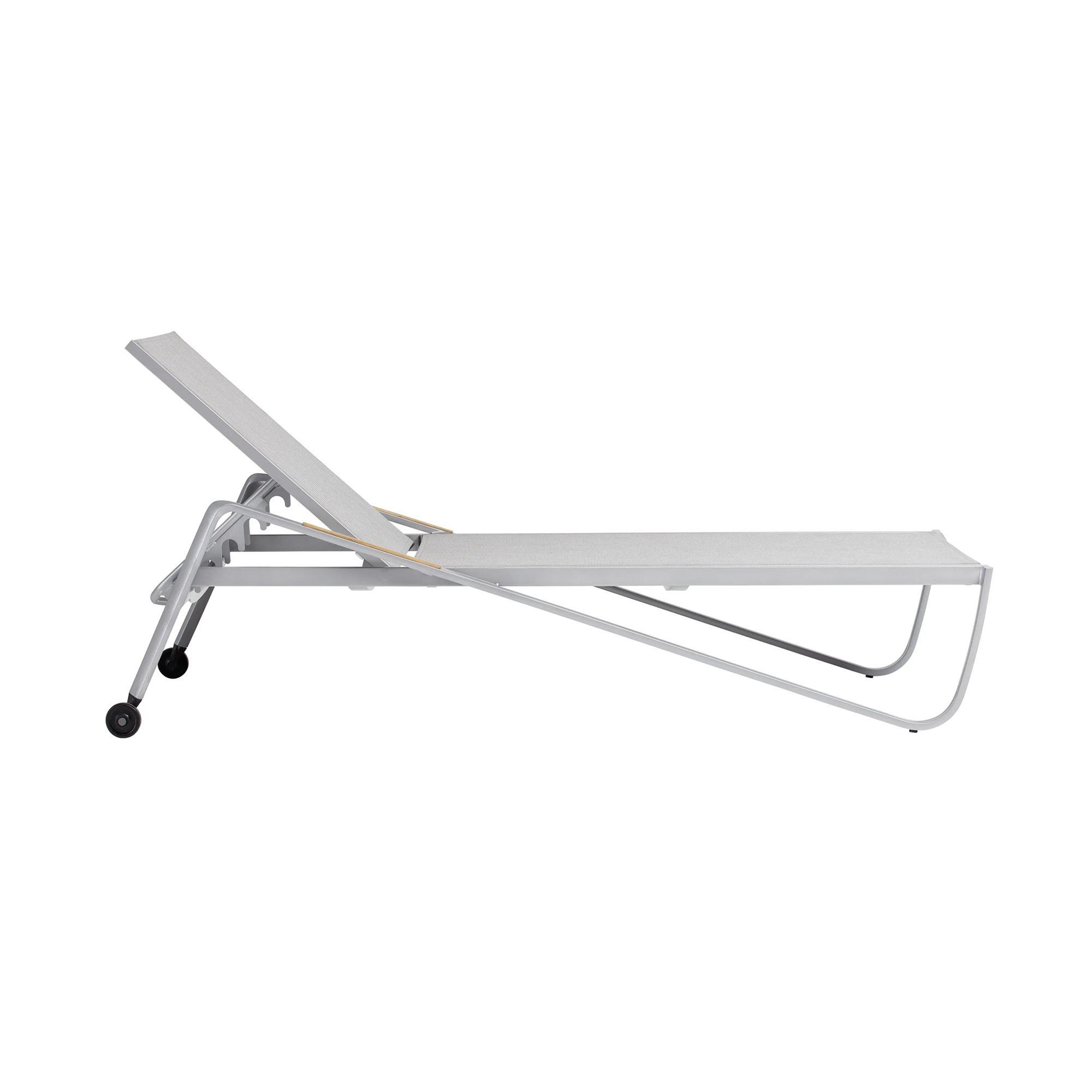 Polohovacie záhradné lehátko Diamond Silver KETTLER 0103914-0500