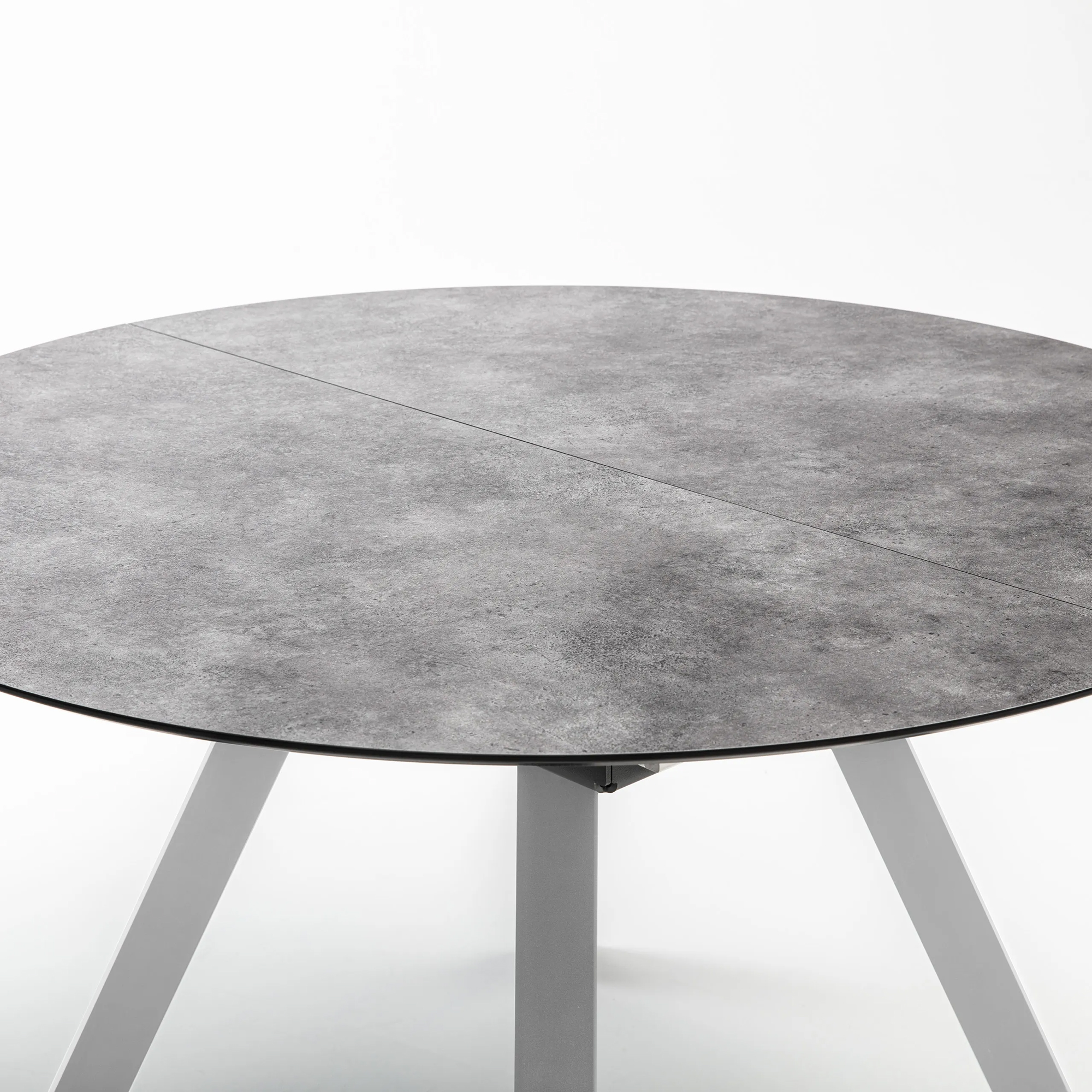 Stół ogrodowy rozkładany HPL 120 / 170 x 120 cm srebrno-antracytowy KETTLER