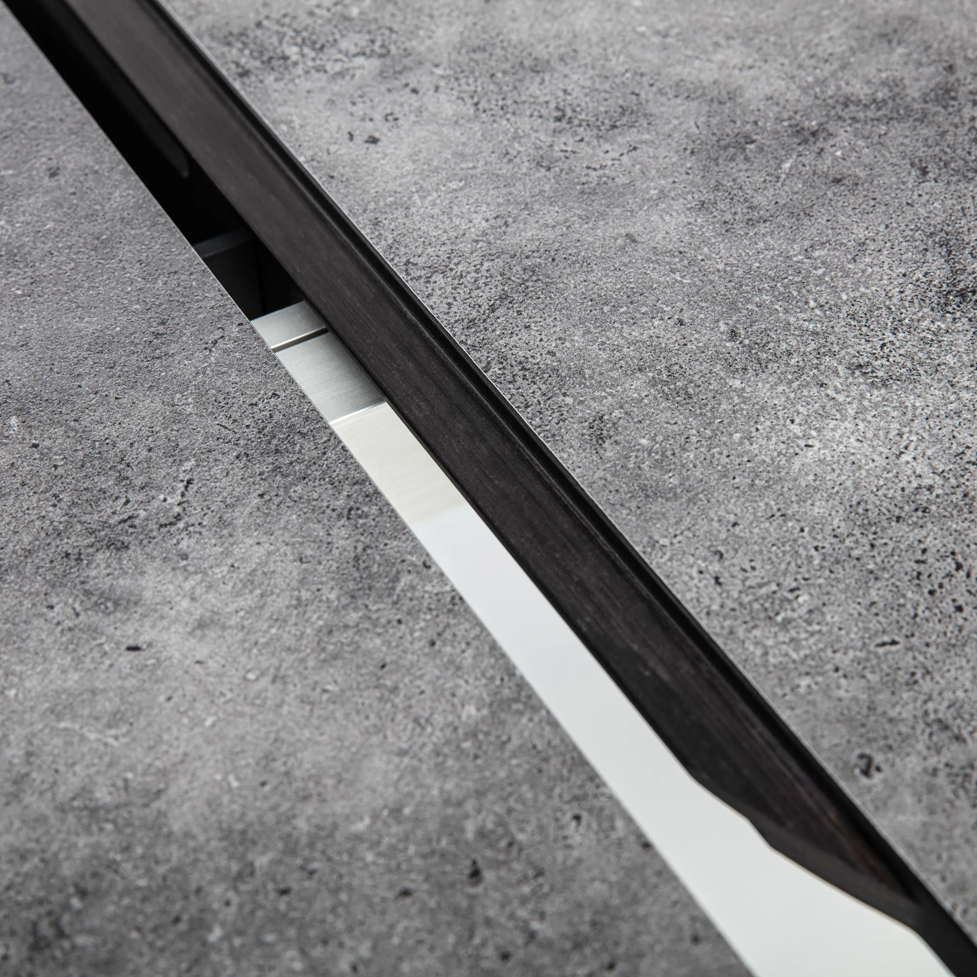 Stół ogrodowy rozkładany HPL 120 / 170 x 120 cm srebrno-antracytowy KETTLER