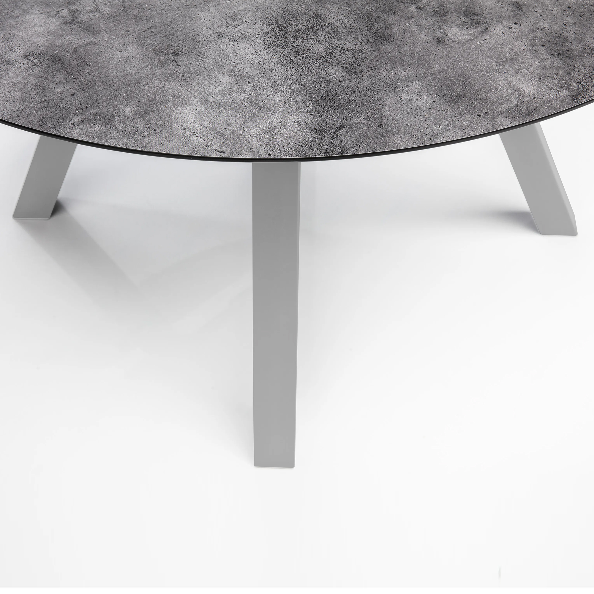 Stół ogrodowy rozkładany HPL 120 / 170 x 120 cm srebrno-antracytowy KETTLER