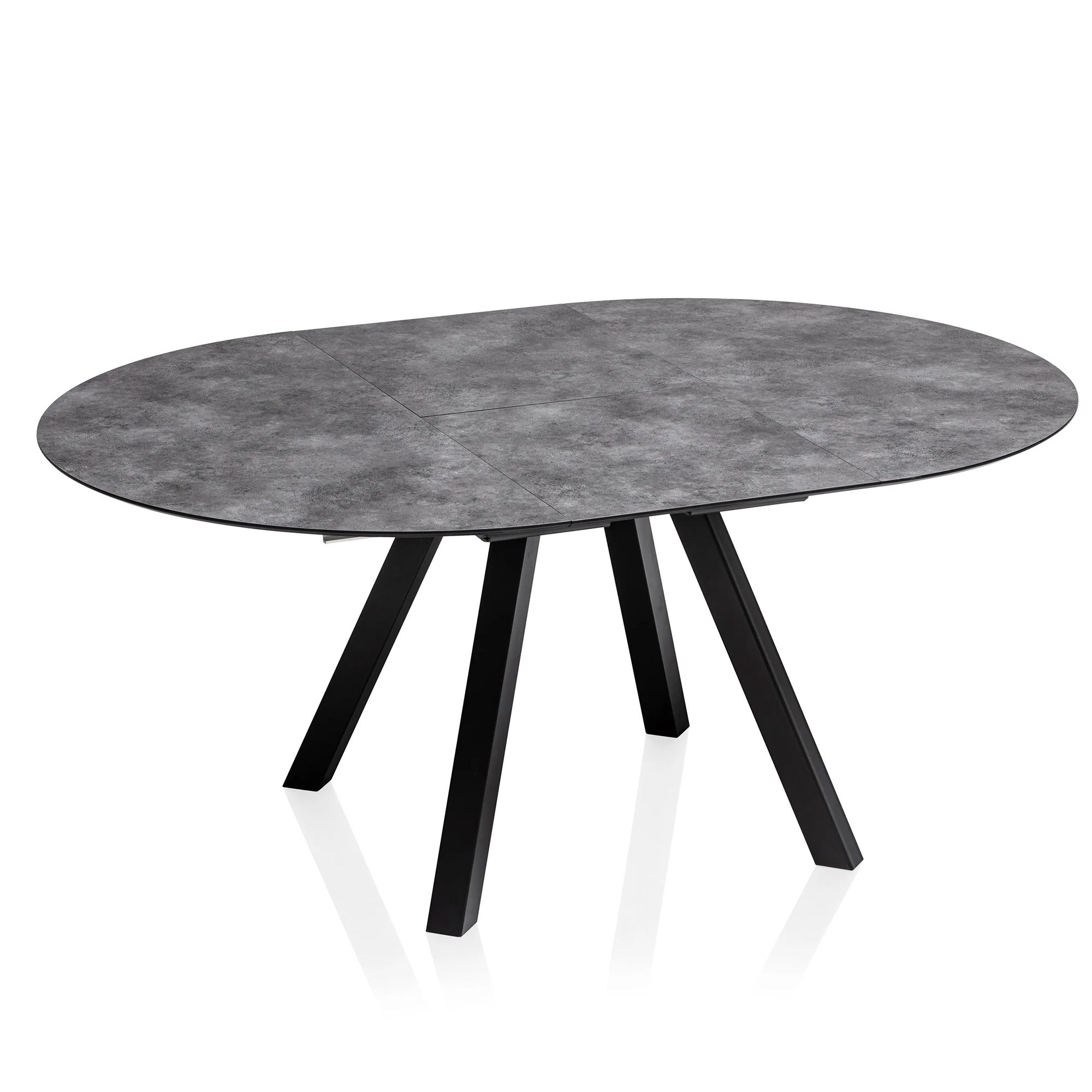 Stół ogrodowy rozkładany HPL 120 / 170 x 120 cm antracytowy KETTLER