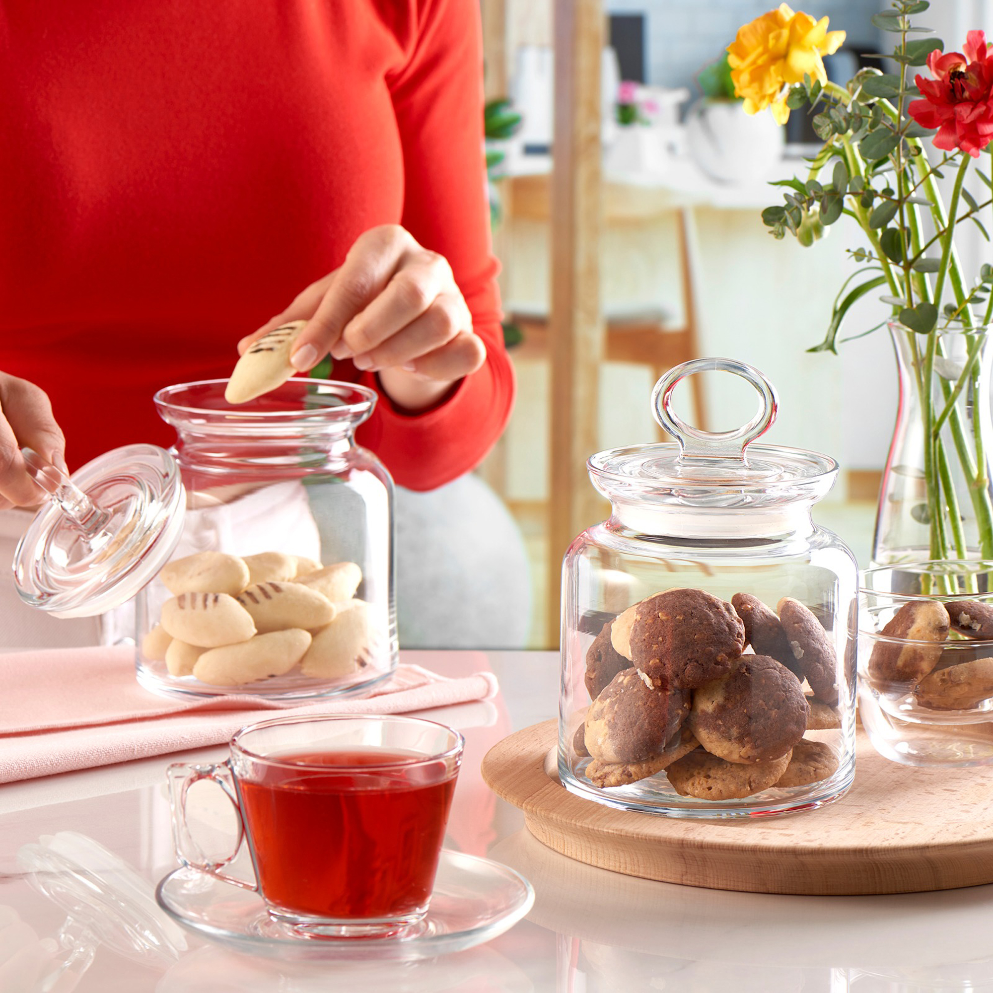 Glasburk med lock Kitchen 1,085 l PASABAHCE