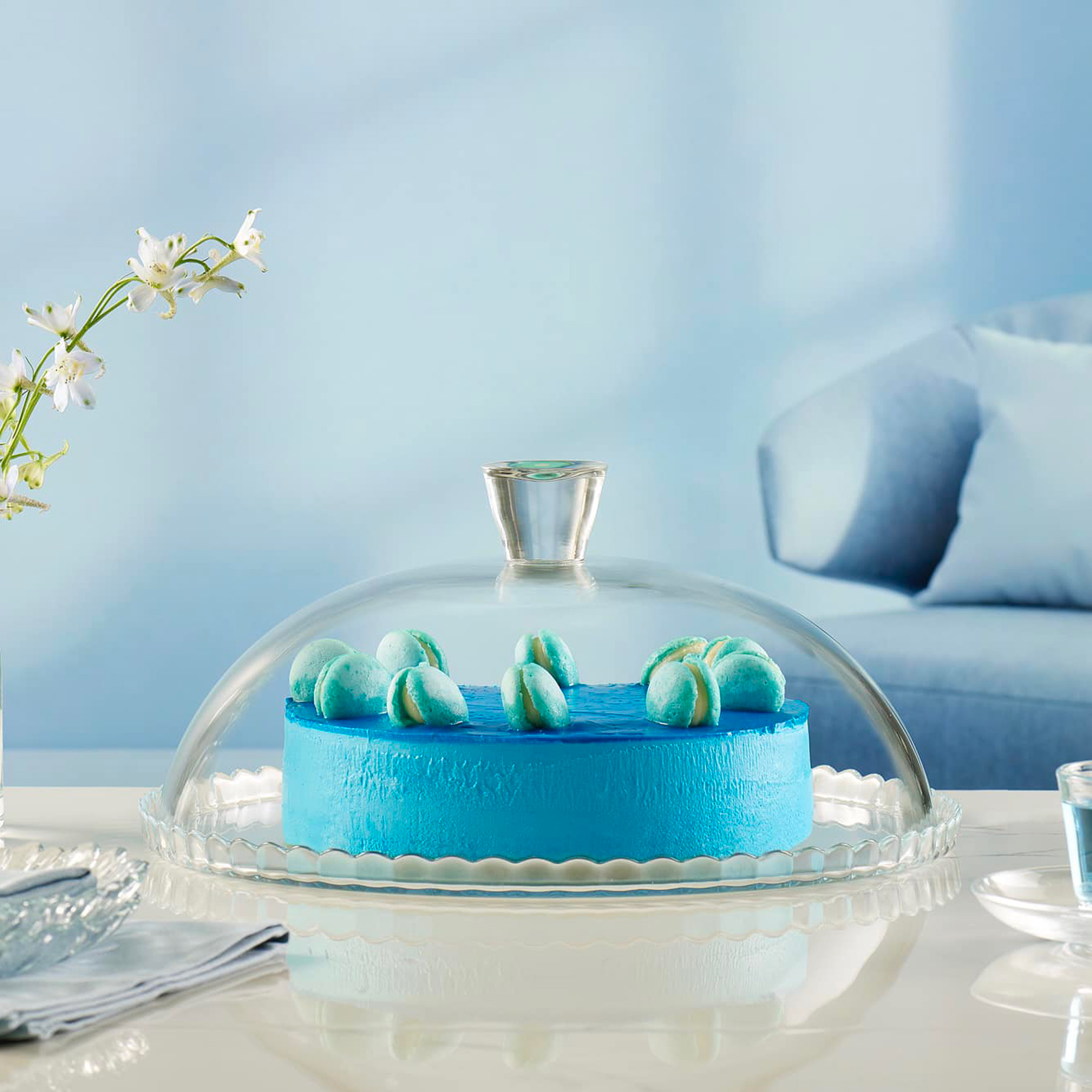 Servírovacia tácka Patisserie s poklopom 32 cm PASABAHCE