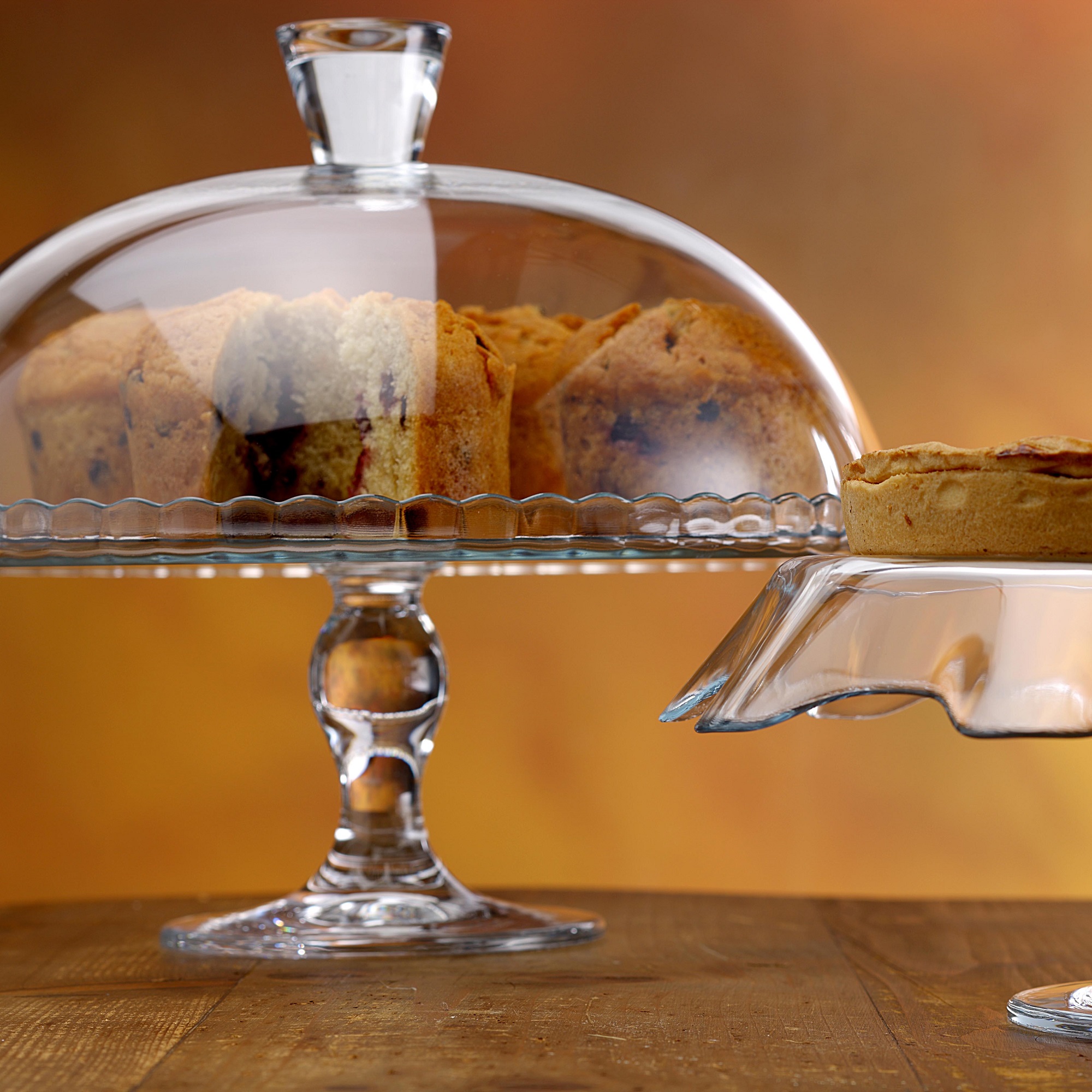 Servírovací tác na nožce s víkem Patisserie 32 cm PASABAHCE