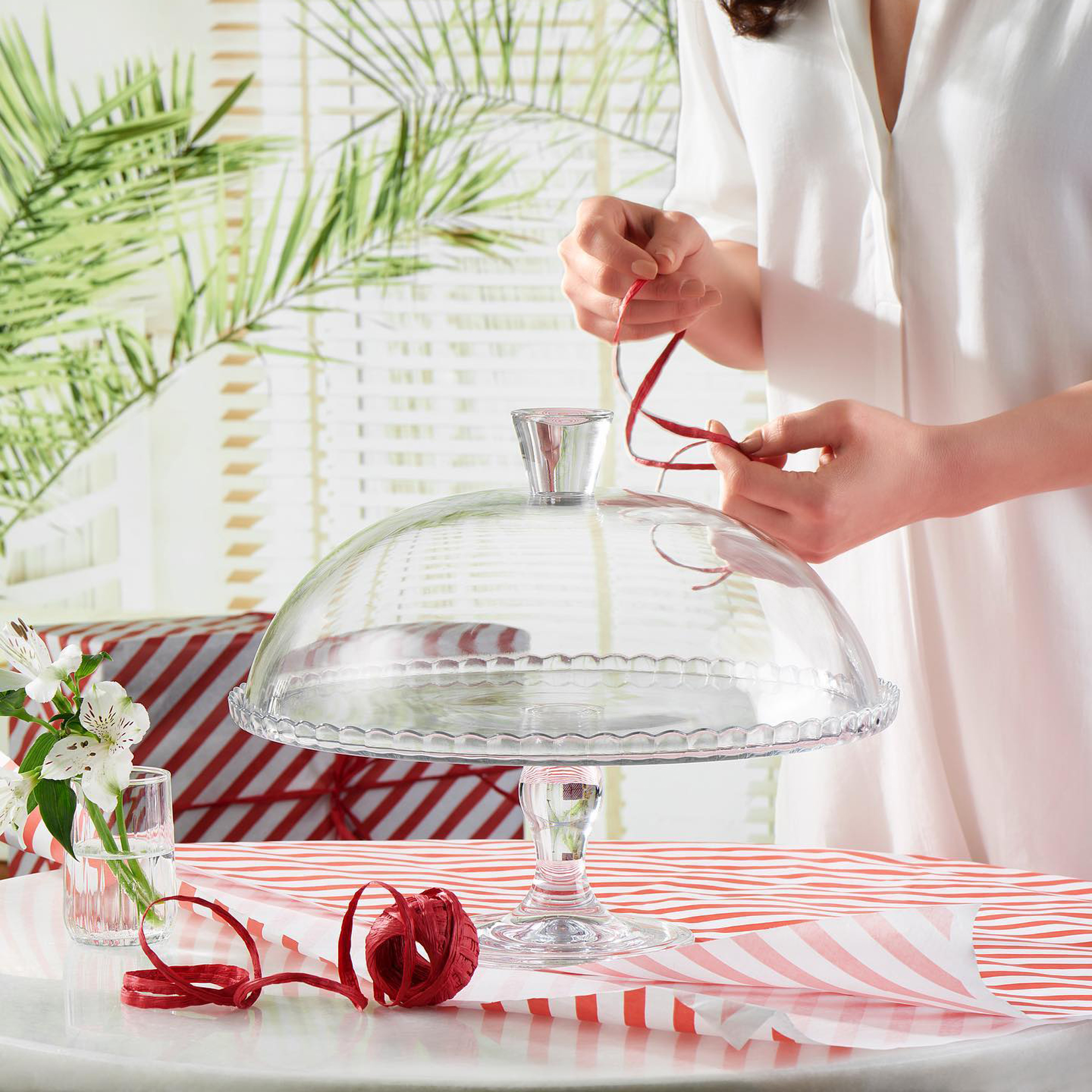 Servírovací tác na nožce s víkem Patisserie 32 cm PASABAHCE