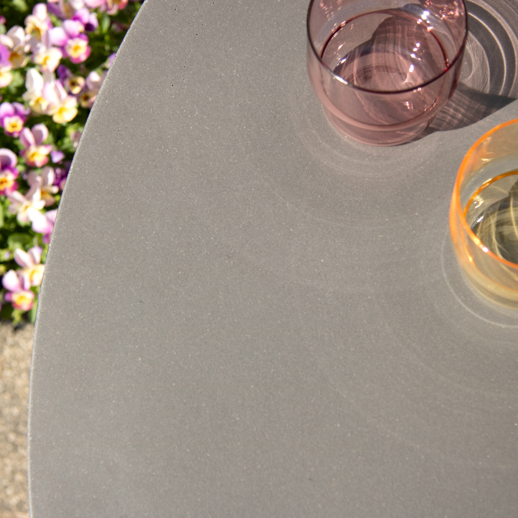 Table e jardin Lukka 100 cm grise PATIO