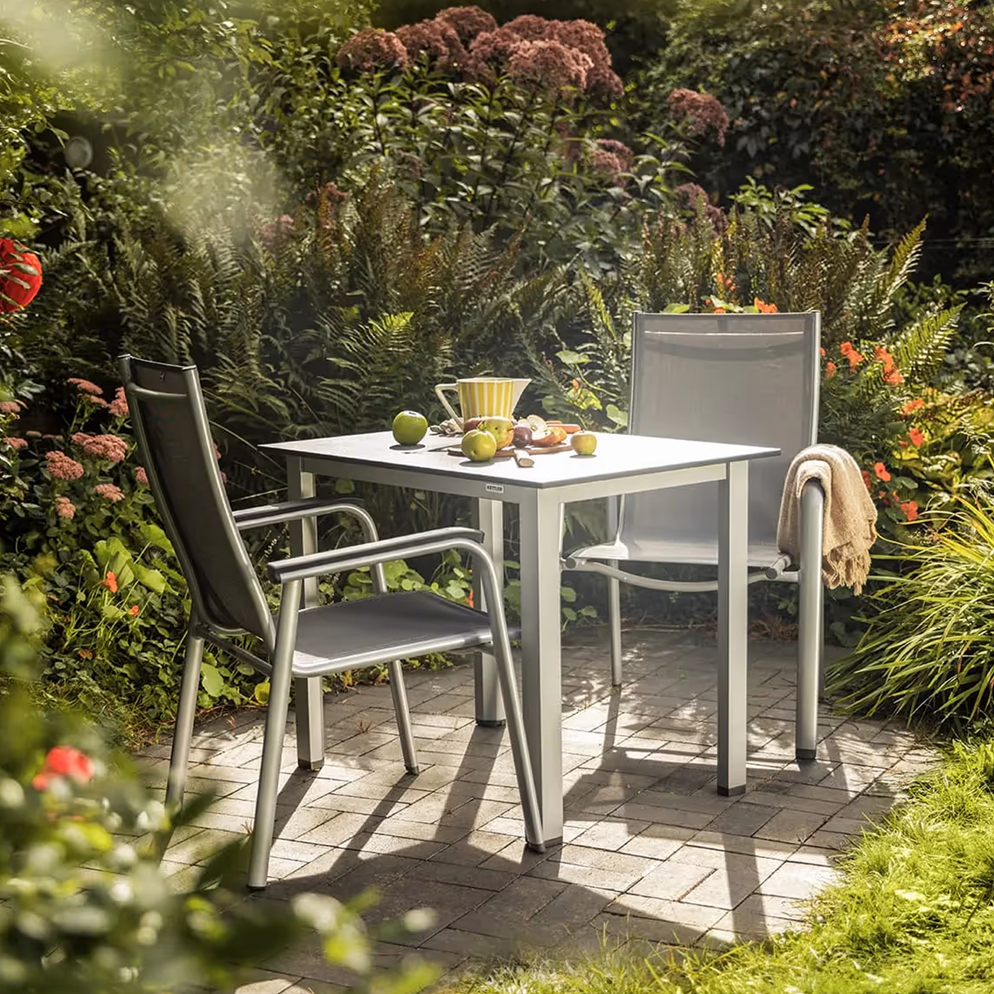 Gartenstuhl Gestell Cubic 95 x 95 cm Silber KETTLER 0311919-0000