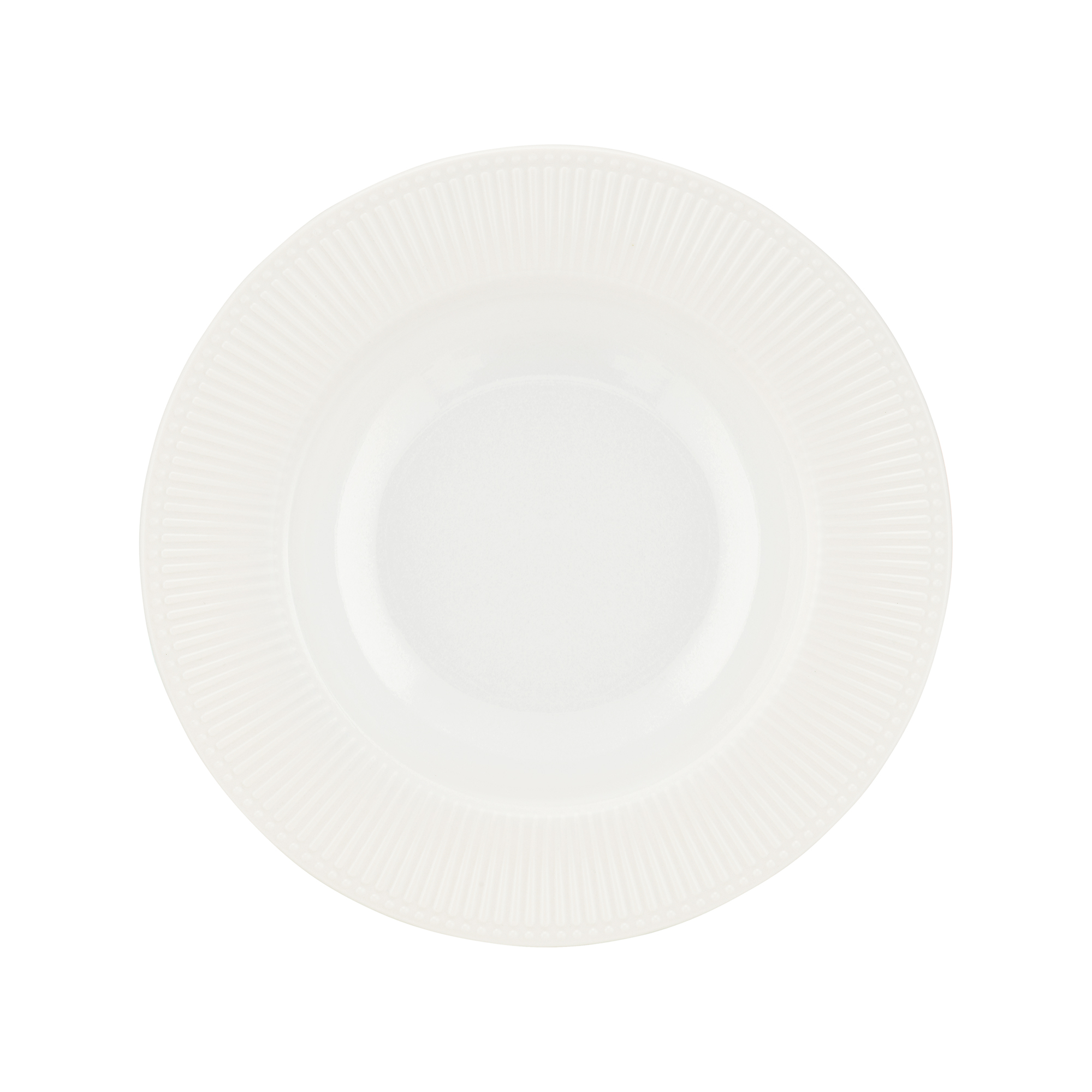 Servizio di piattti per 6 persone Curly bianco 41-pezzi AMBITION