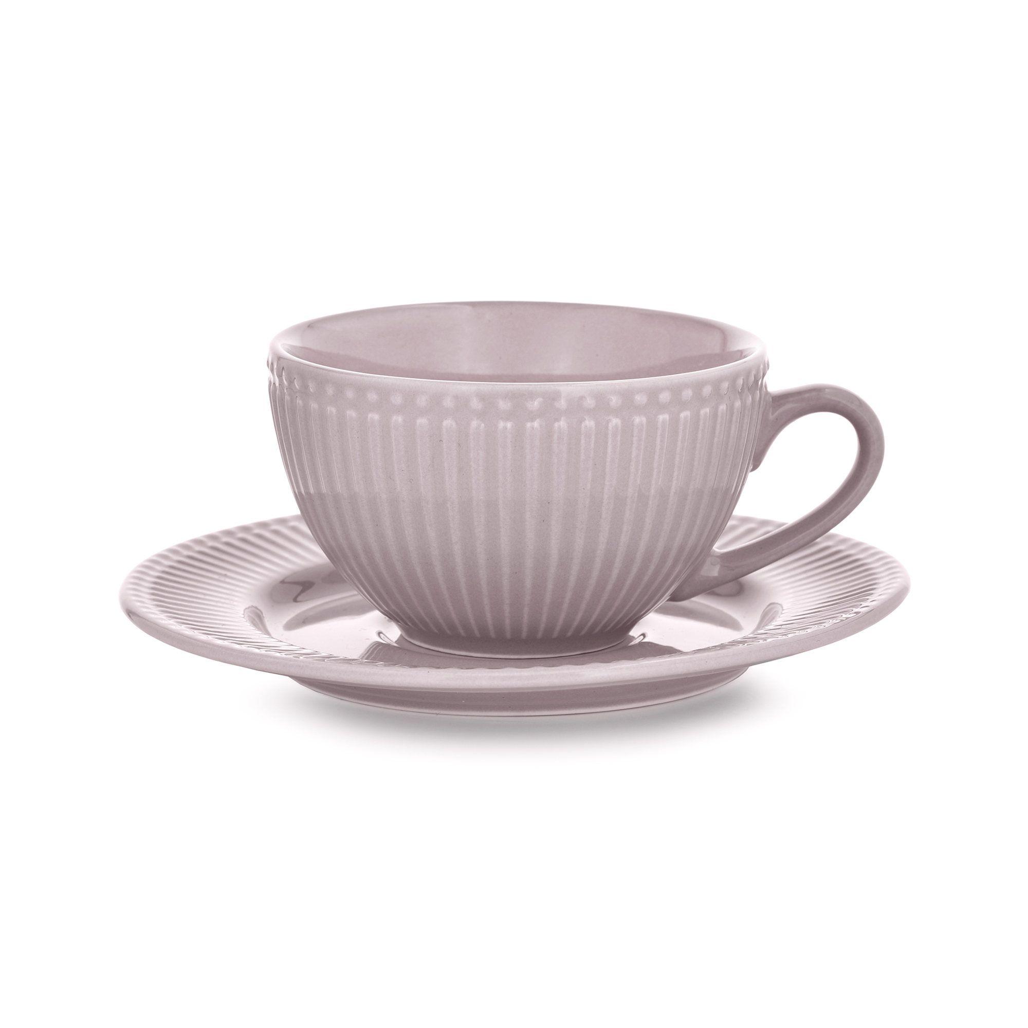 Servizio di piattti per 6 persone Curly grigio 41-pezzi AMBITION