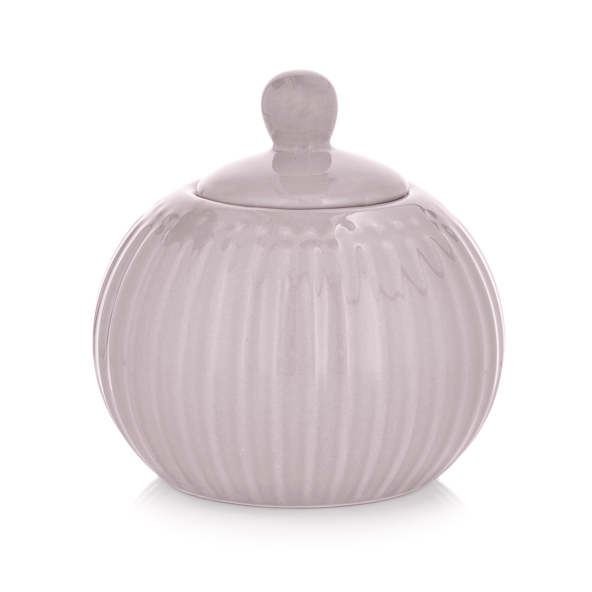 Zuccheriera con coperchio Curly rosa AMBITION