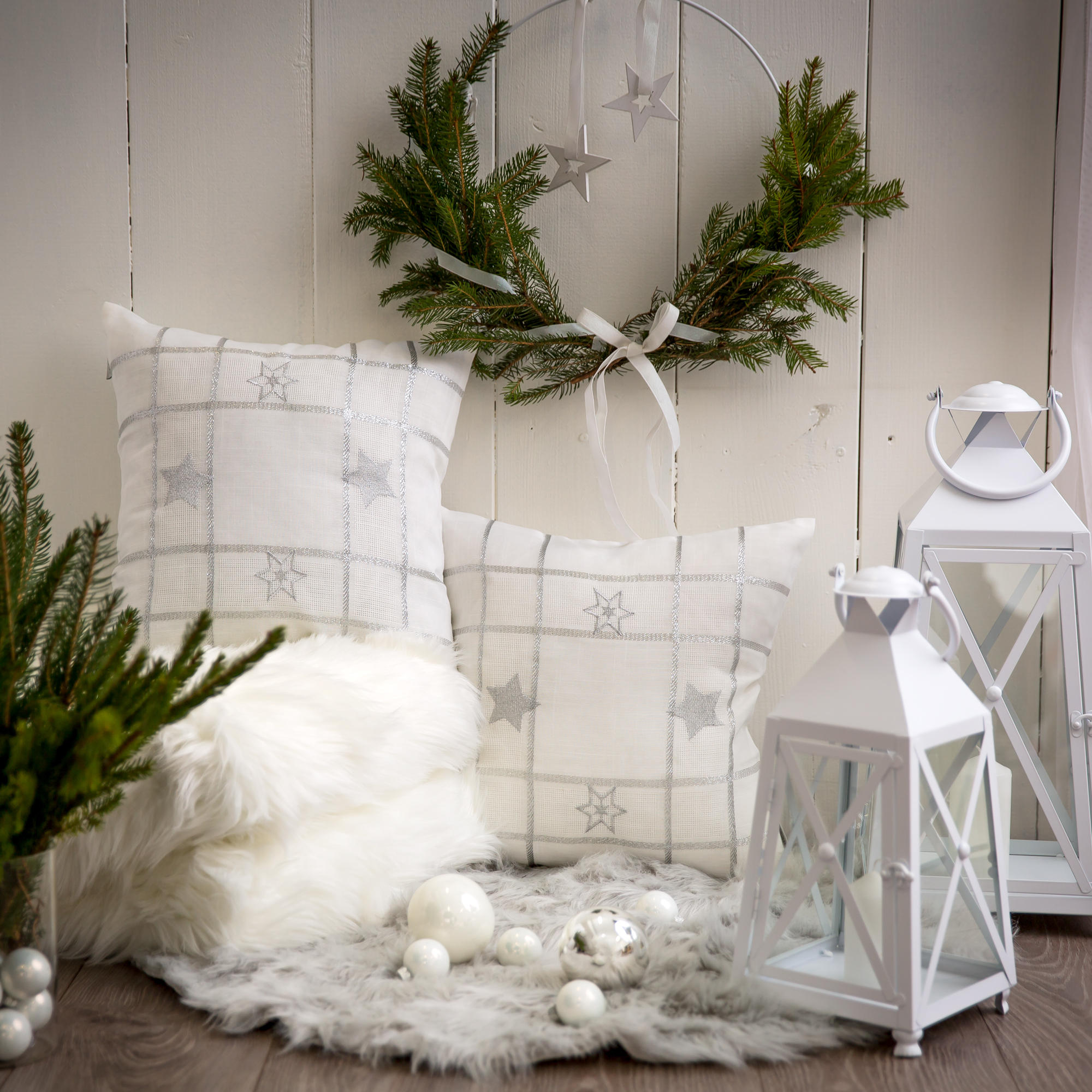 Lanterna White Decor 17,2x17,2x37 cm MY HOME