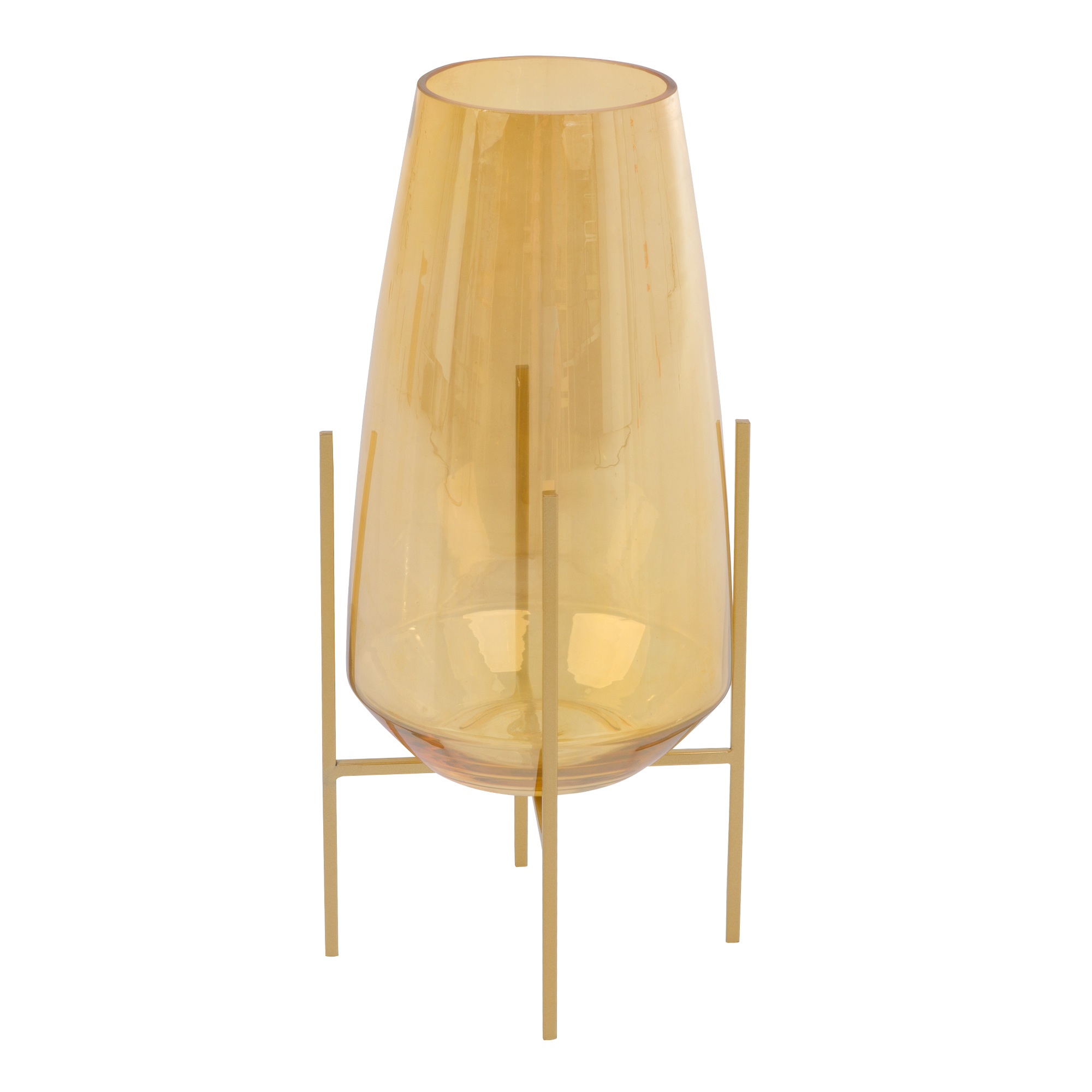 Laterne / Leuchter Gold 15 x 15 x 32,5 cm MY HOME