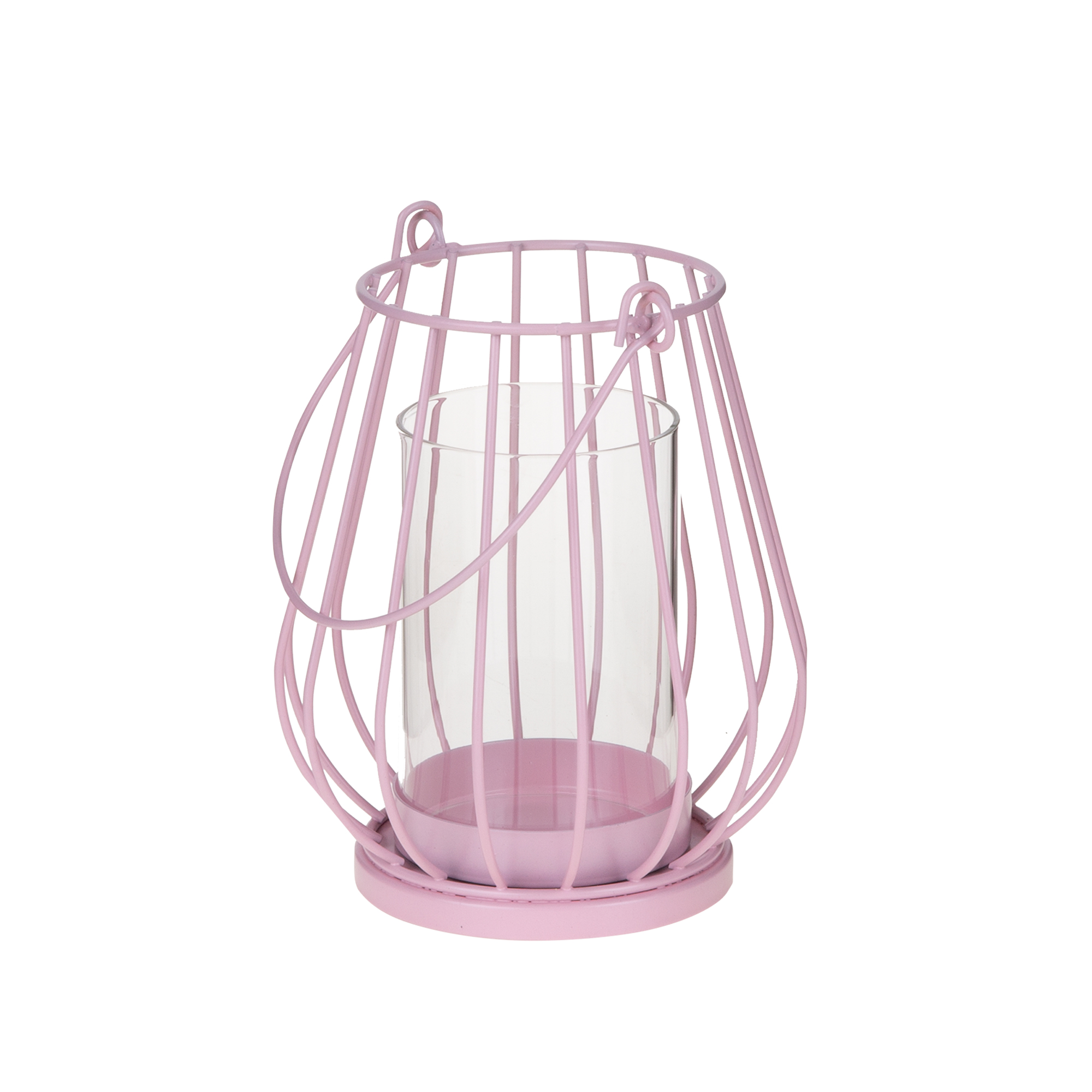Lykta Wire Pink 11,2 x 11,2 x 13,5 cm MY HOME