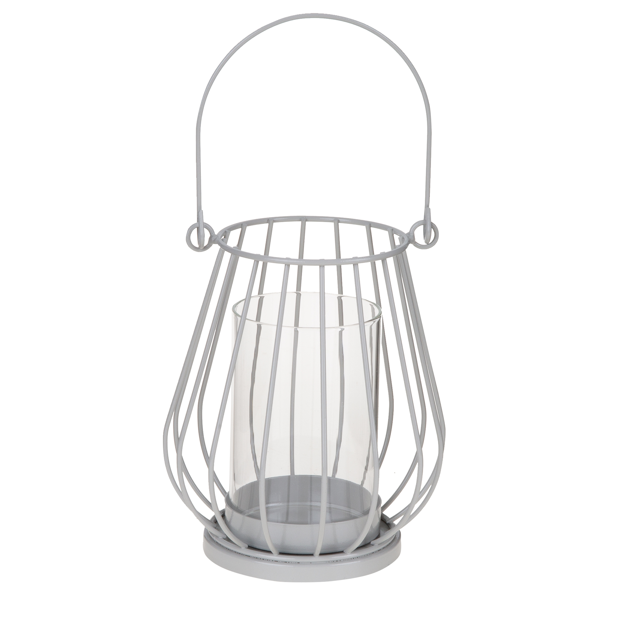 Laterne Wire Grey 11,2 x 11,2 x 13,5 cm MY HOME