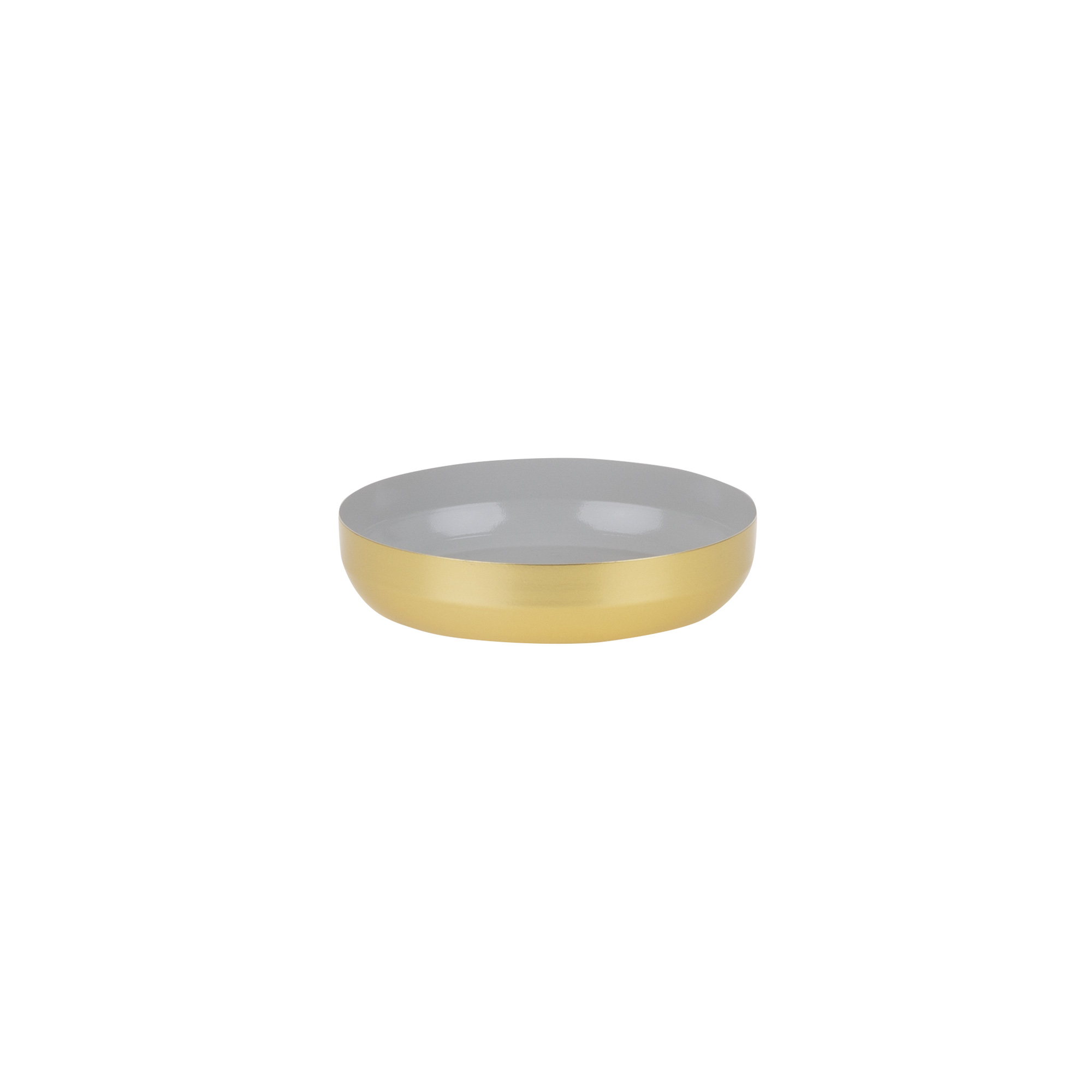 Kovová dekoratívna misa Soft Gold Grey 16 x 16 x 3,5 cm MY HOME