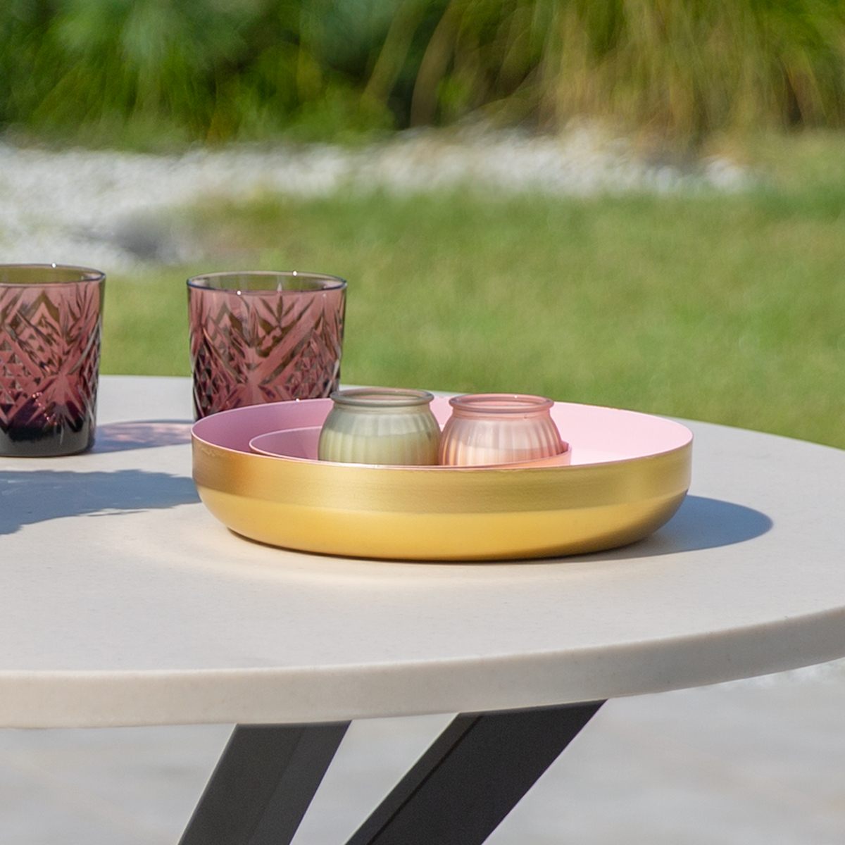 Fat Soft Gold Pink 25 x 25 x 5 cm MY HOME