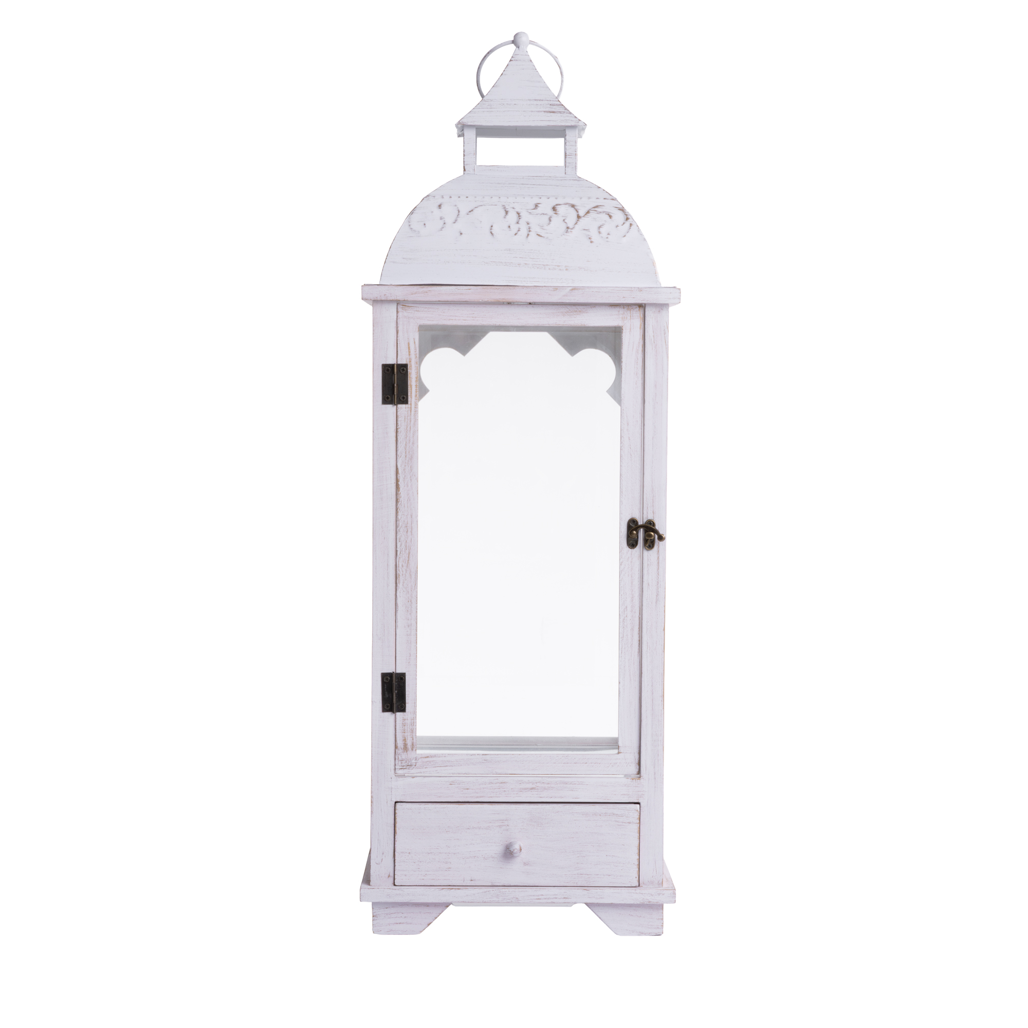 Lampion White Cubby 27 x 27 x 80 cm MY HOME