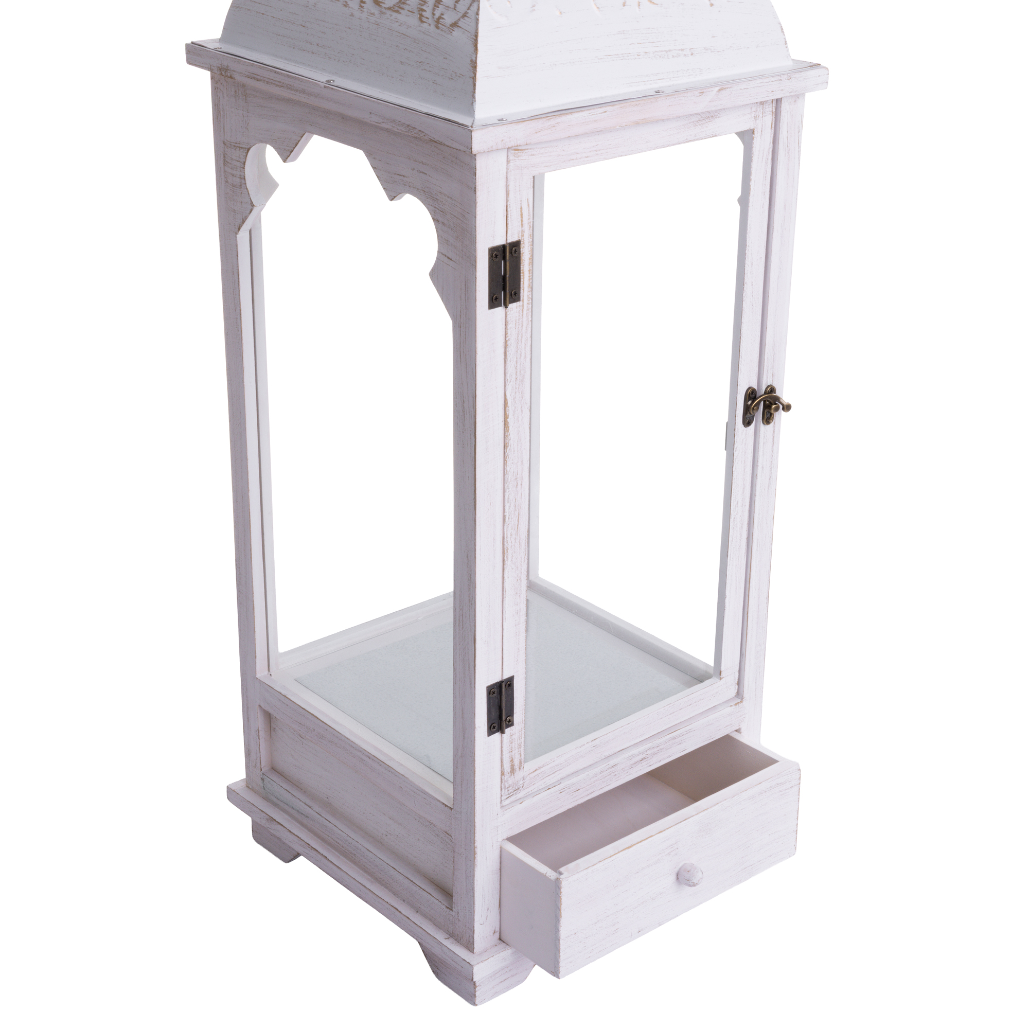 Lampion White Cubby 27 x 27 x 80 cm MY HOME