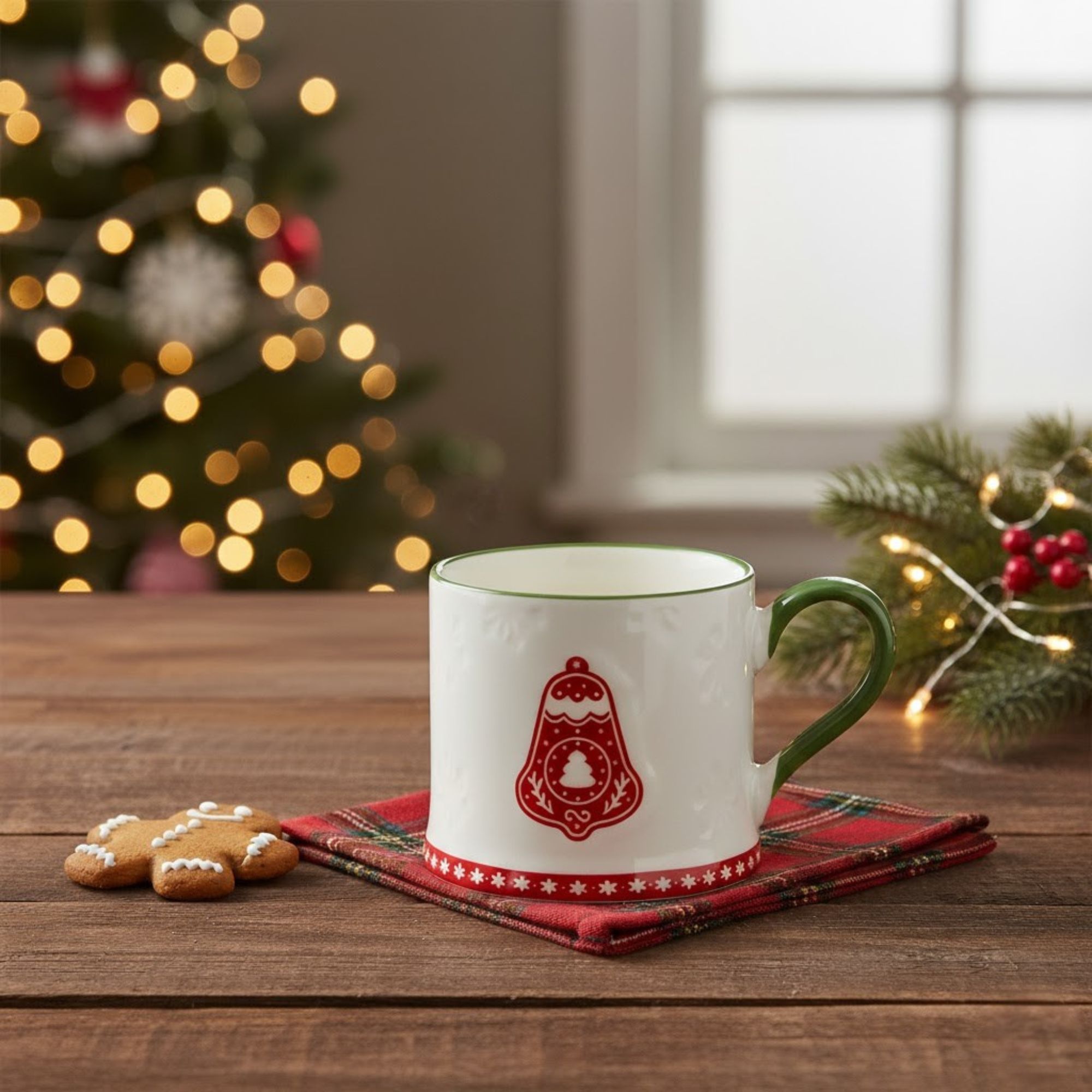 Sváteční porcelánový hrnek Cookies Zvoneček 300 ml AMBITION