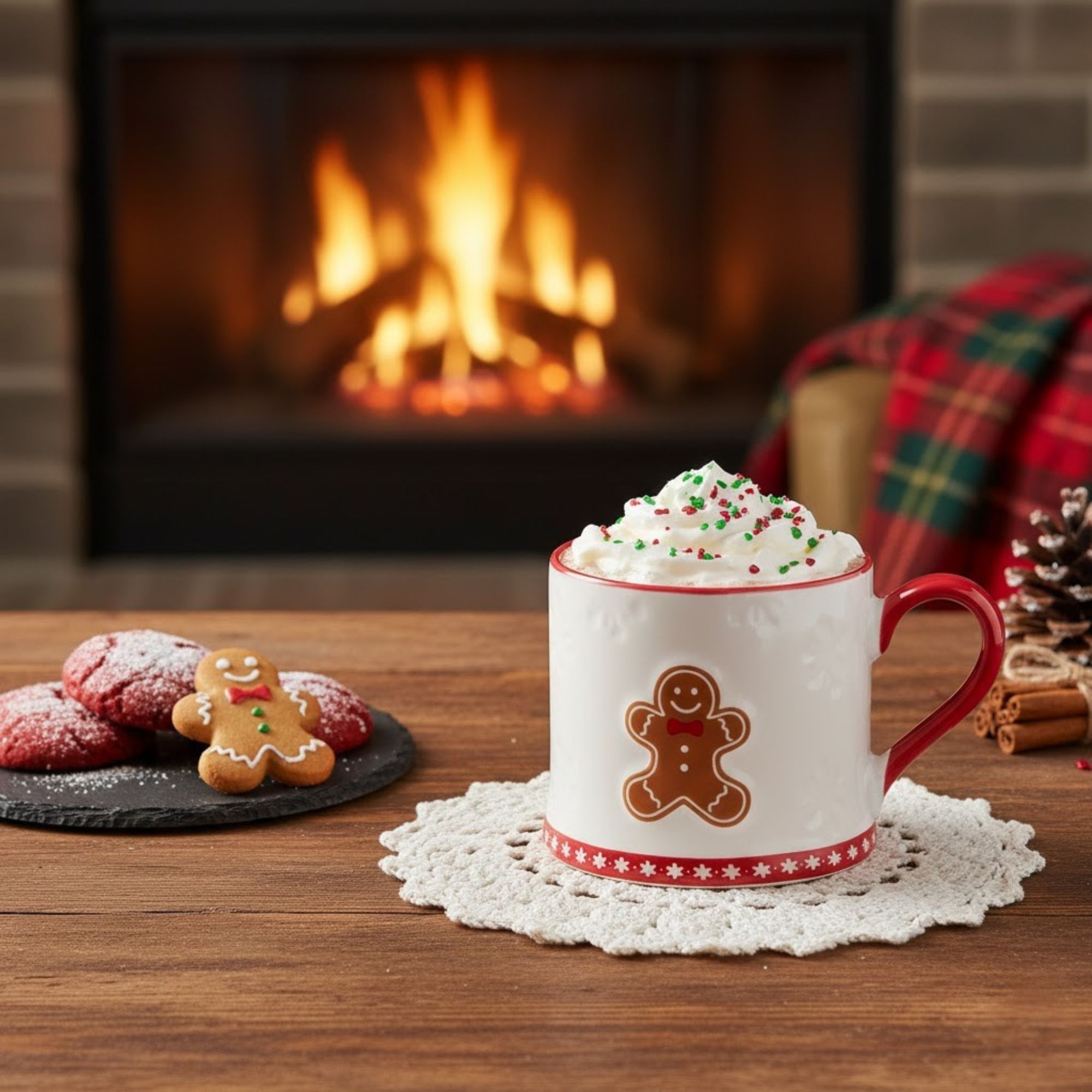 Sváteční porcelánový hrnek Cookies Perníček 300 ml AMBITION