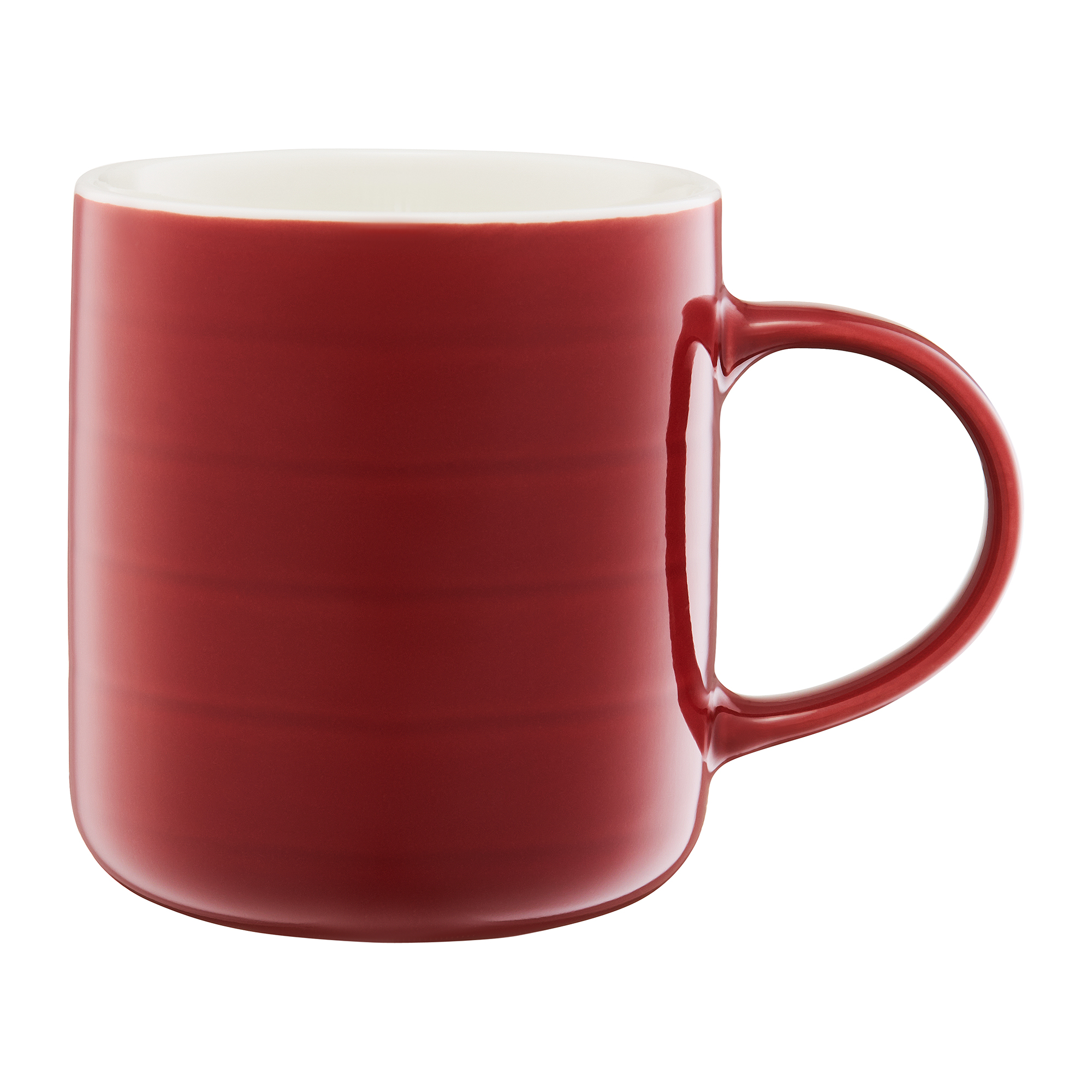 Červený porcelánový hrnek Piano 360 ml AMBITION